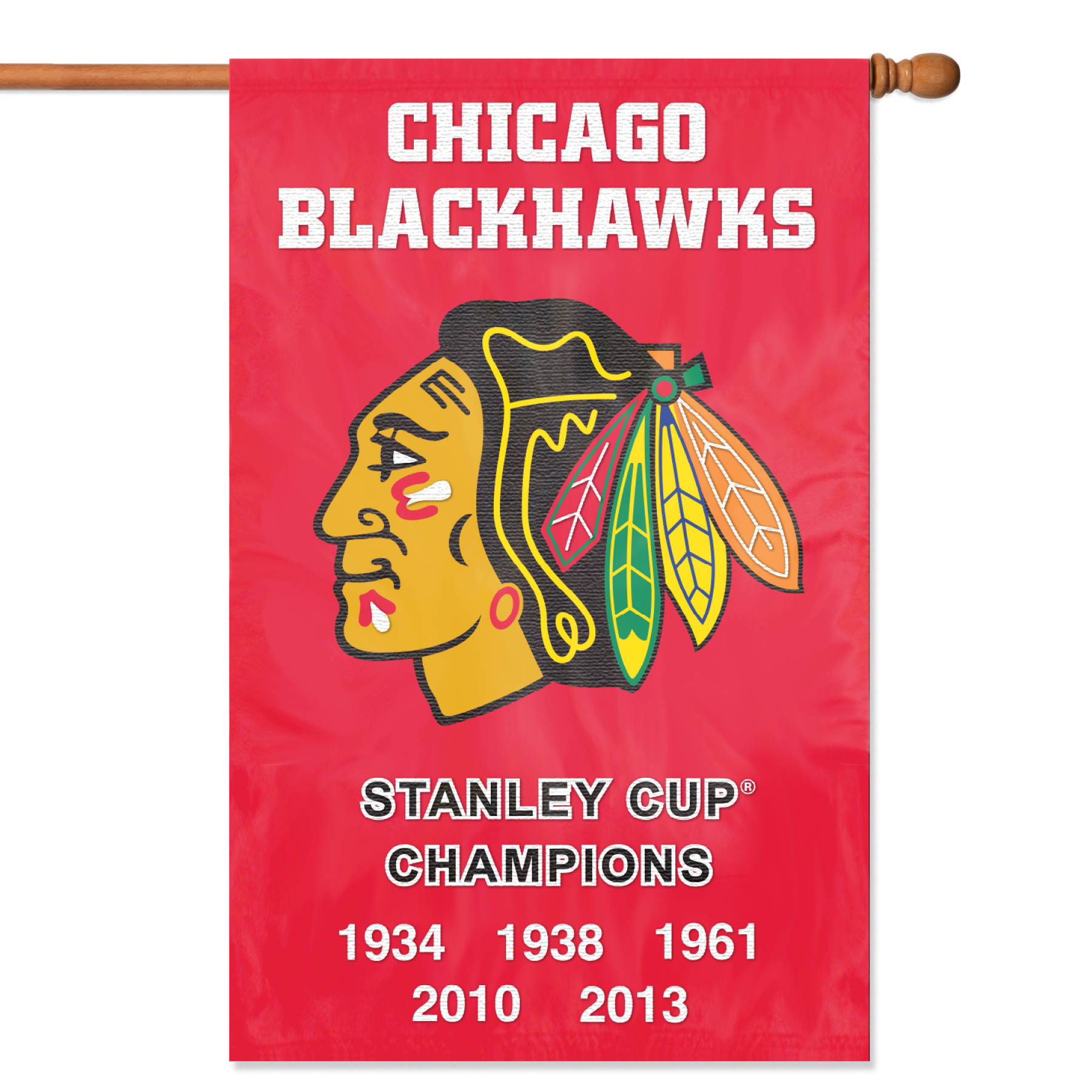 Chicago Blackhawks Championship Premium Banner Flag