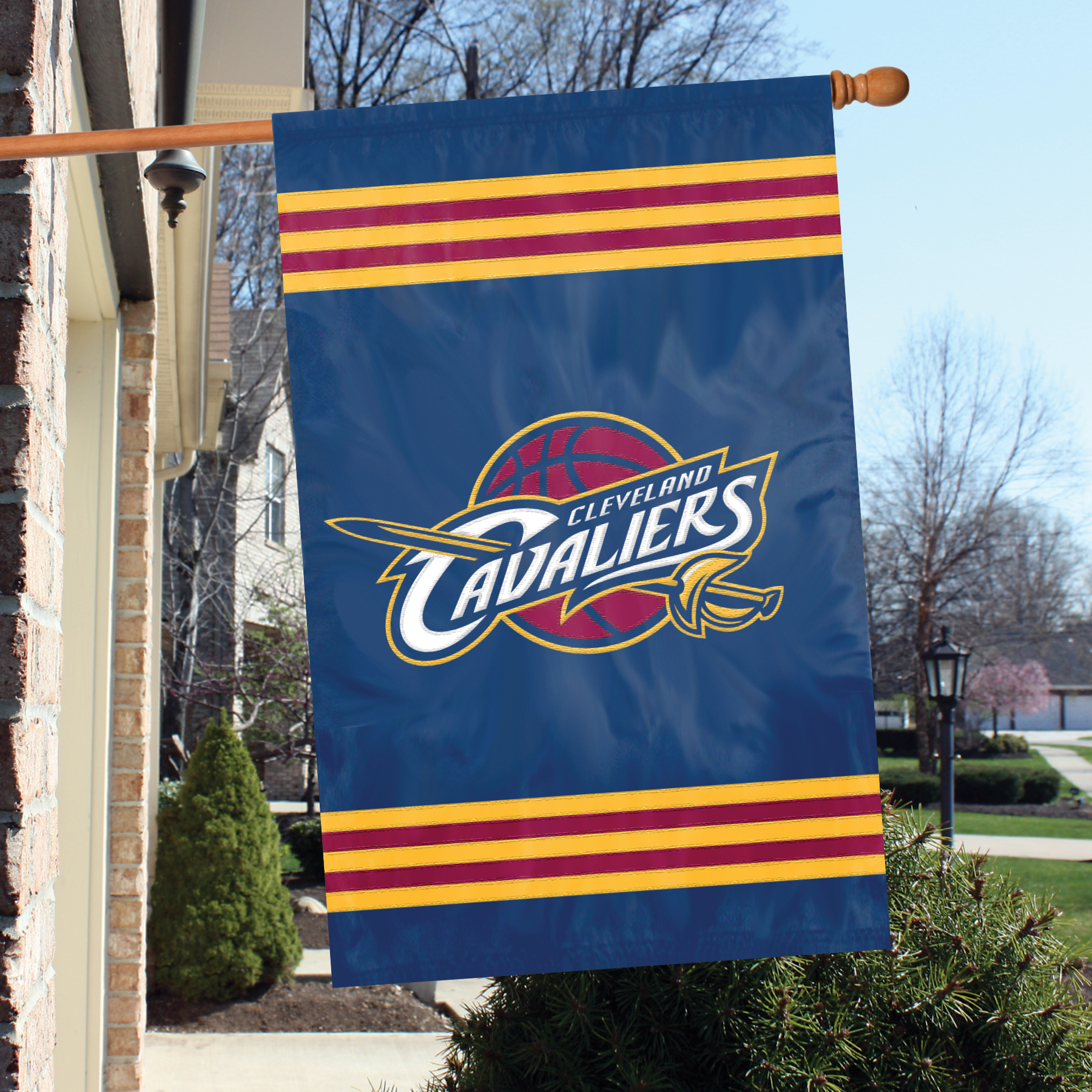 Cleveland Cavaliers Applique Banner Flag-Blue