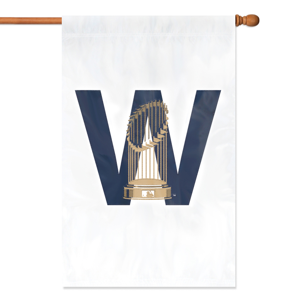 Chicago Cubs "W" CHAMPS Banner Flag