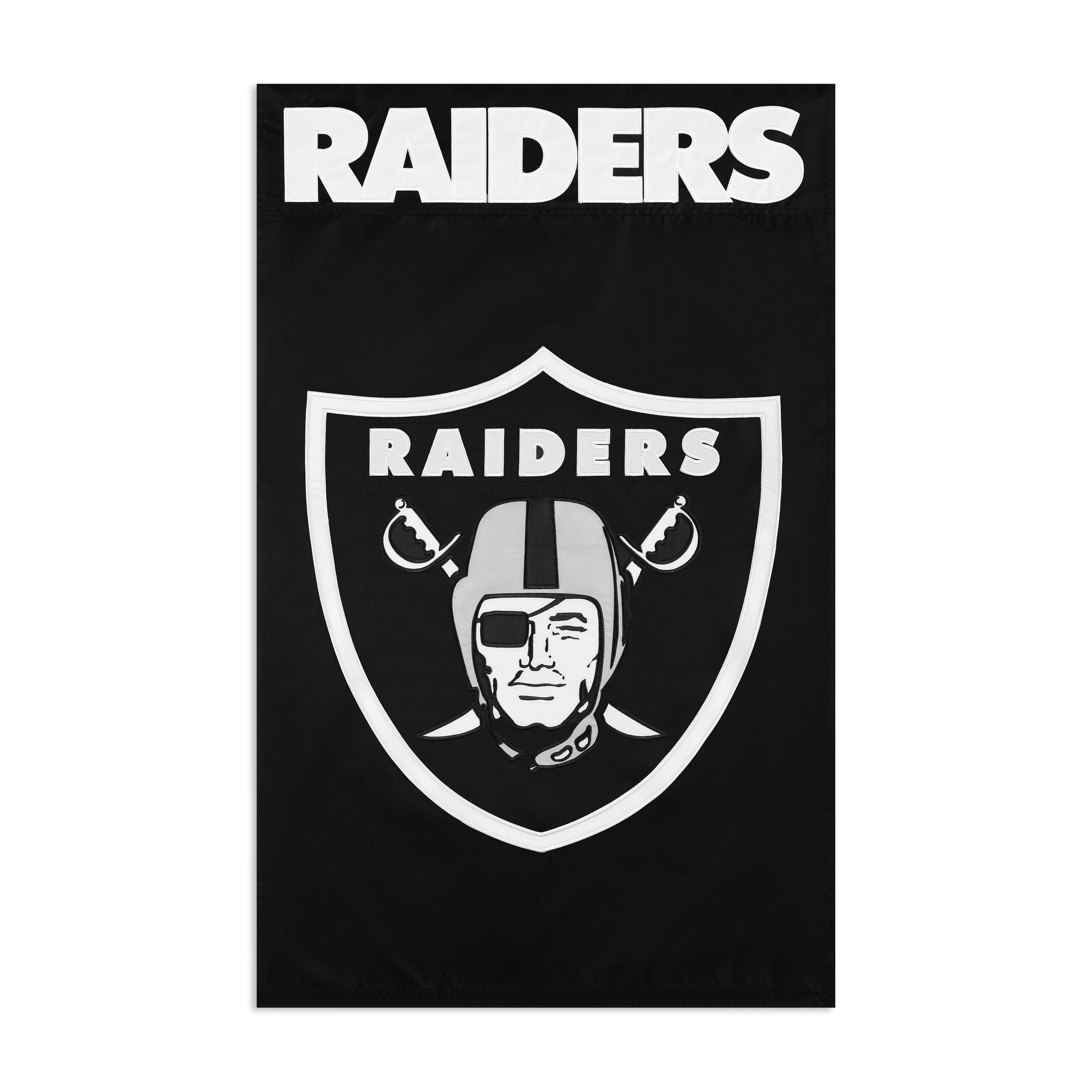 Las Vegas Raiders Applique Banner Flag