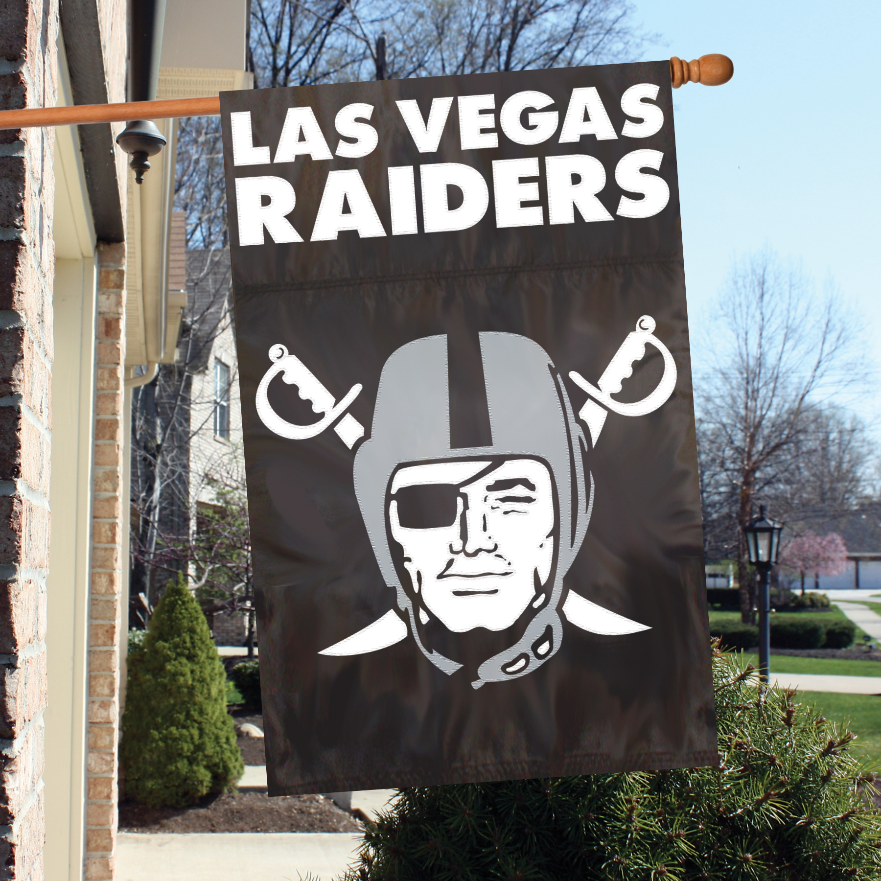 Las Vegas Raiders Applique Banner Flag - Team Exclusive