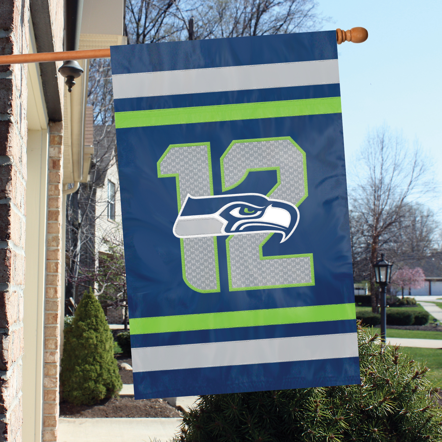 Seattle Seahawks 12th Man Premium Banner Flag
