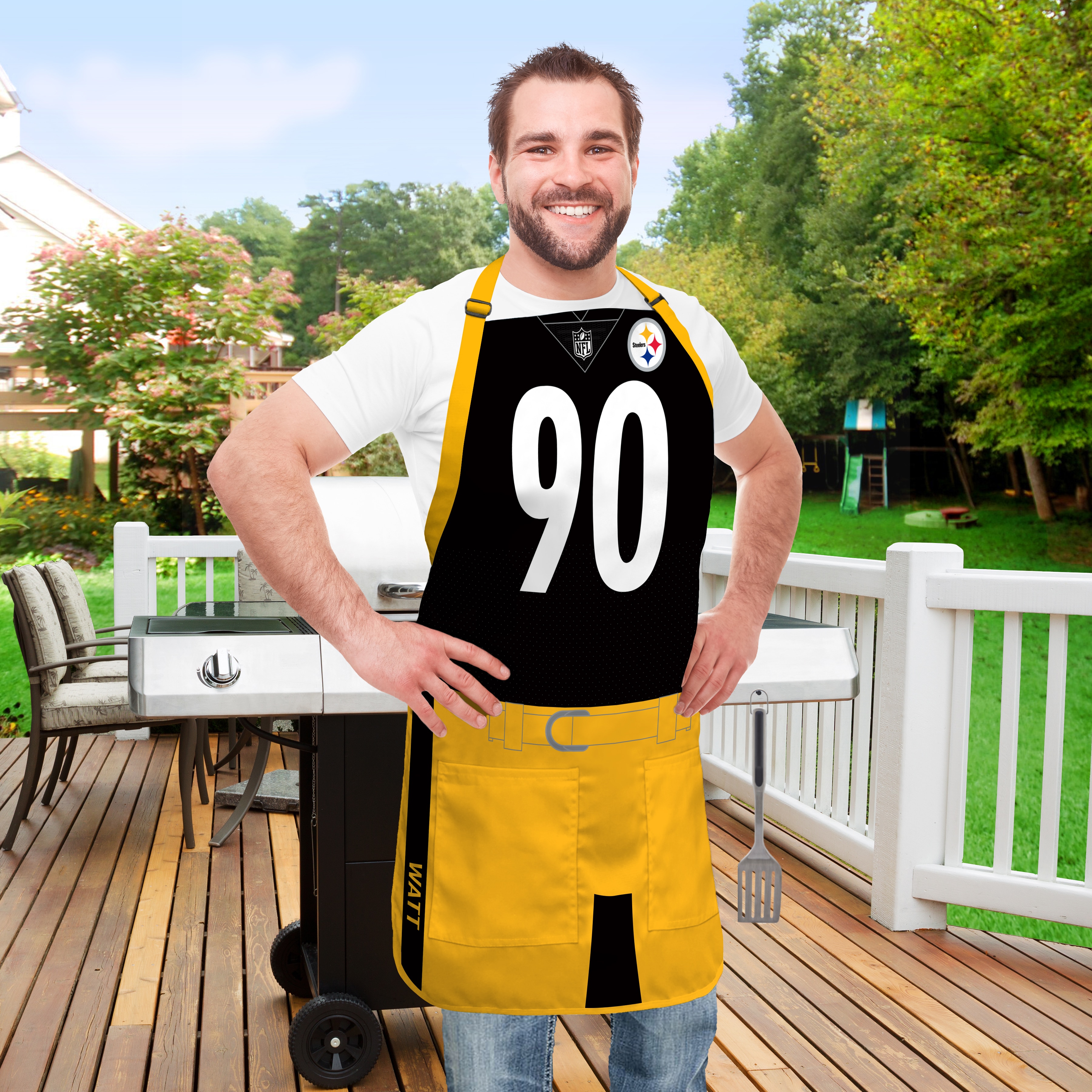 Pittsburgh Steelers NFL Jersey Apron - TJ Watt