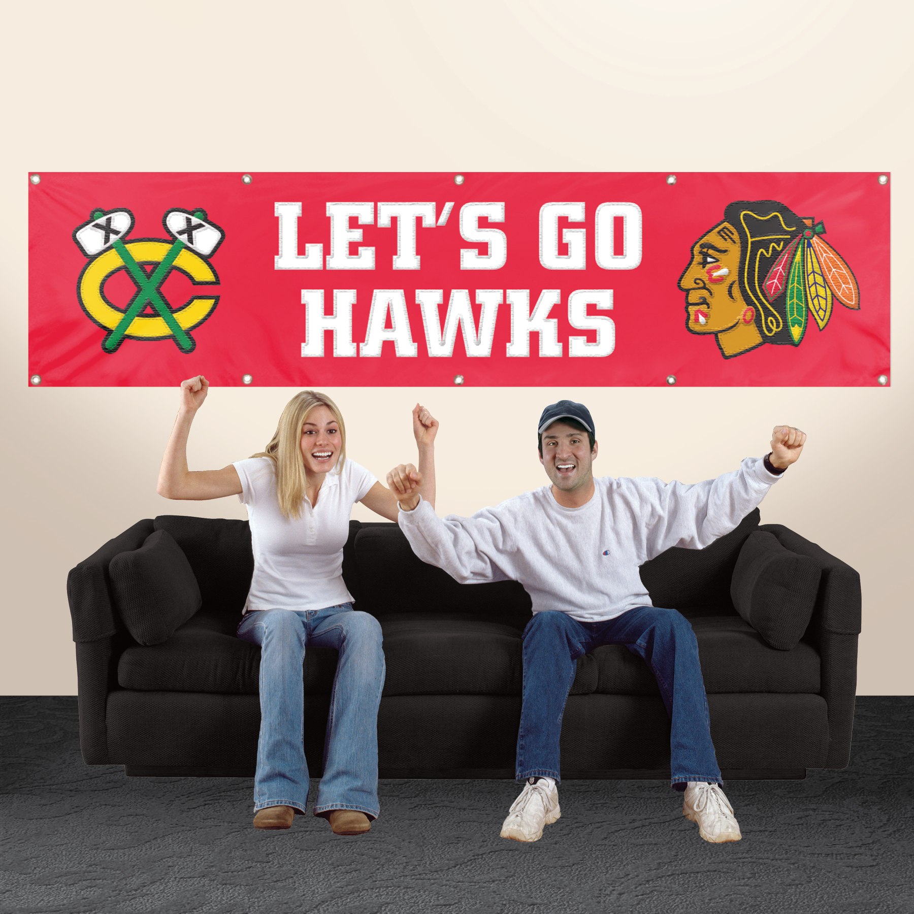 Chicago Blackhawks Giant 8' x 2' Banner