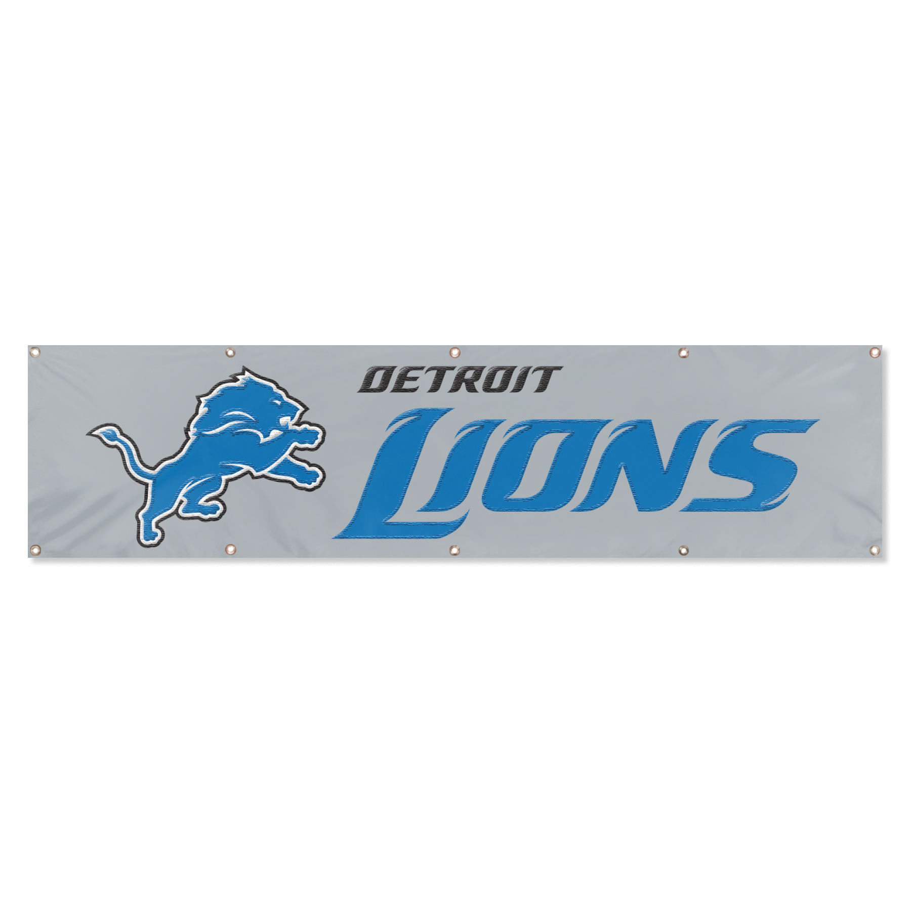 Detroit Lions Giant 8 x 2 Banner