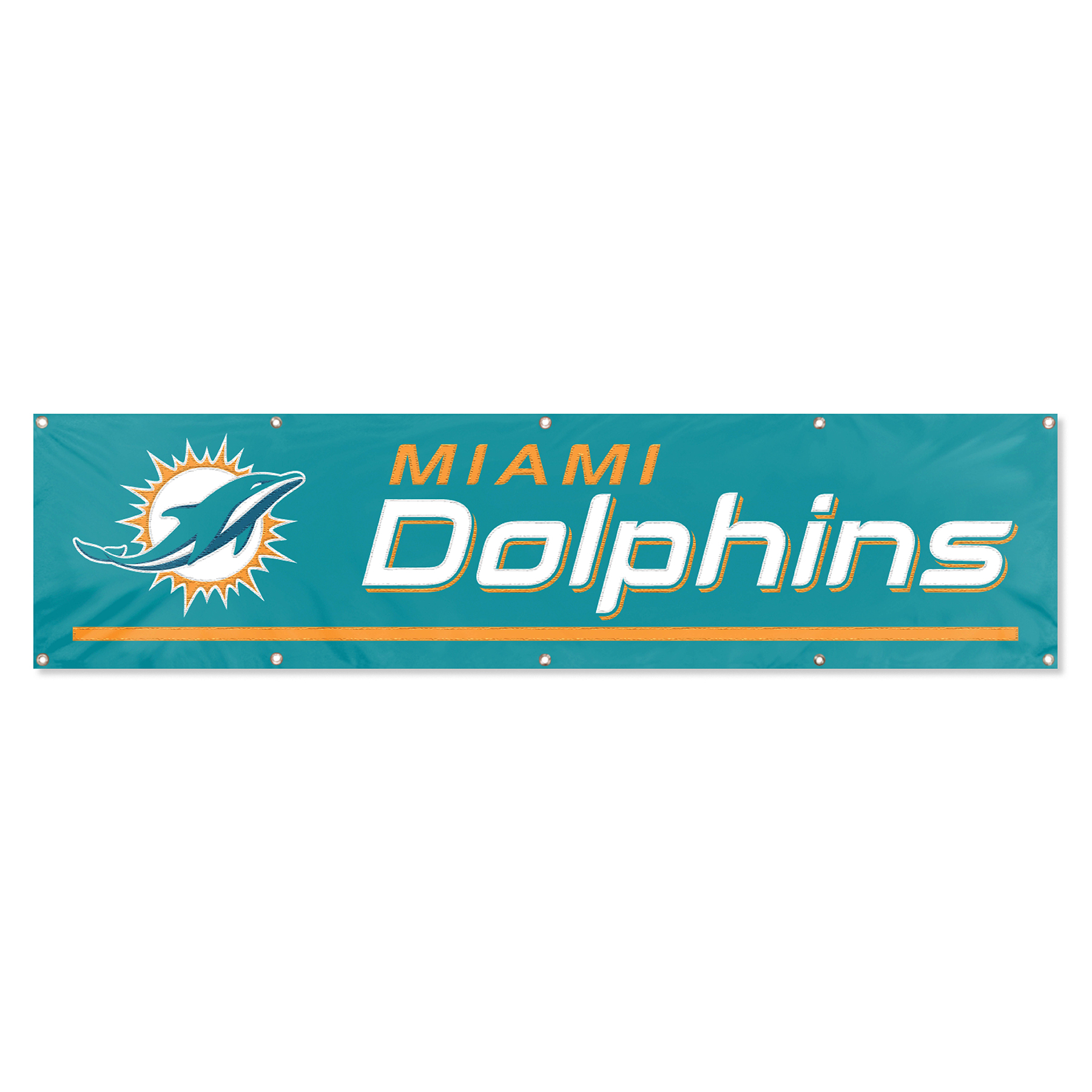 Miami Dolphins Giant 8 x 2 Banner