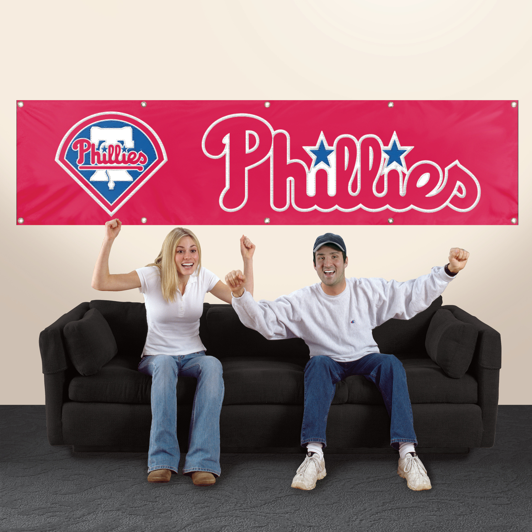 Philadelphia Phillies Giant 8' x 2' Banner