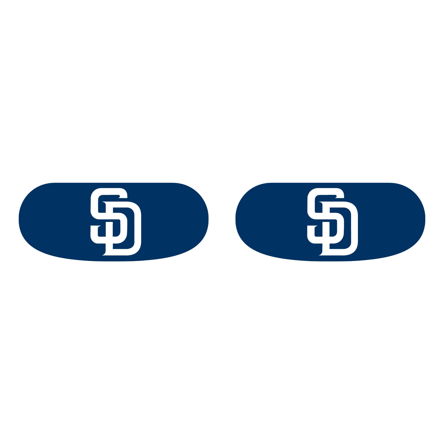 San Diego Padres Face Decorations