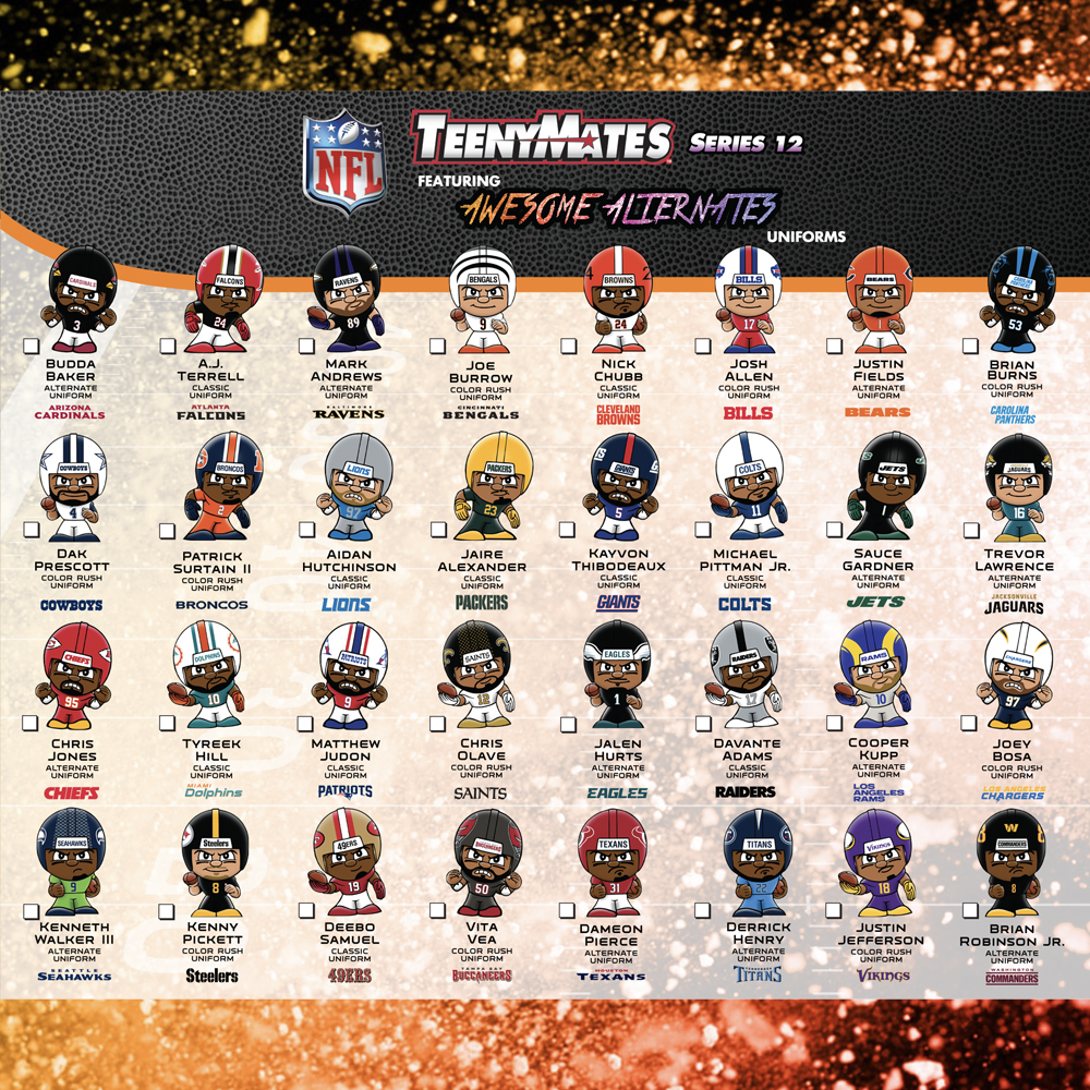 TeenyMates NFL 2024 4-Pack Bundle