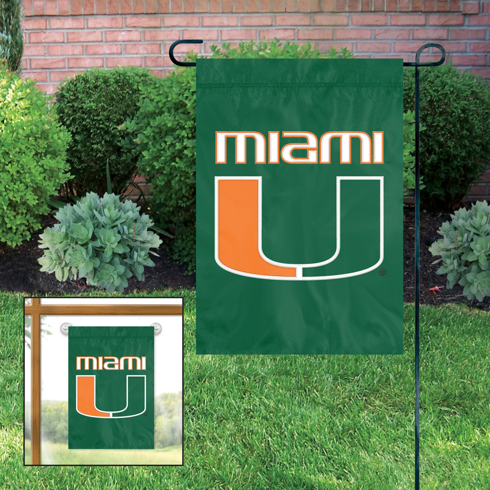 Miami Hurricanes Premium Garden Flag
