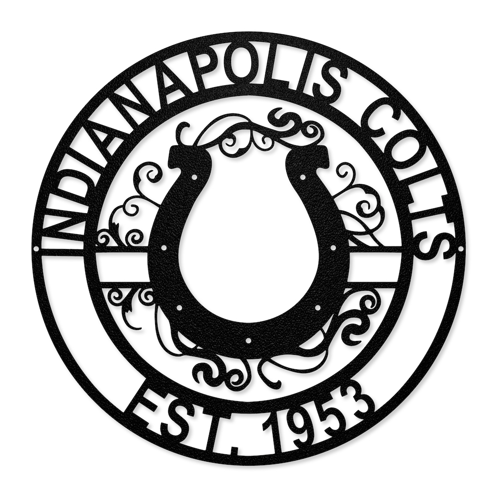 Indianapolis Colts Laser Cut Metal Sign