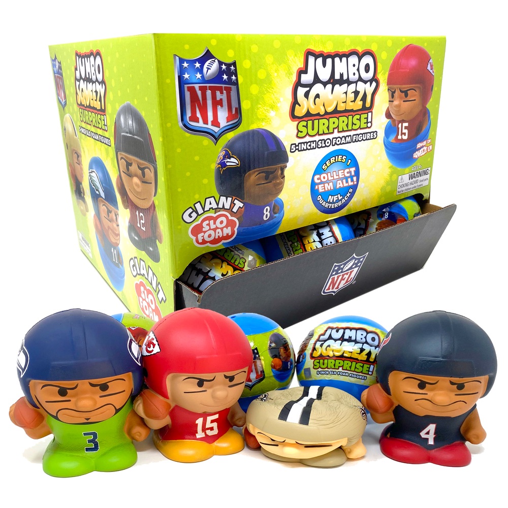 NFL Jumbo Squeezy Capsule Display Series 2 - 18 ct