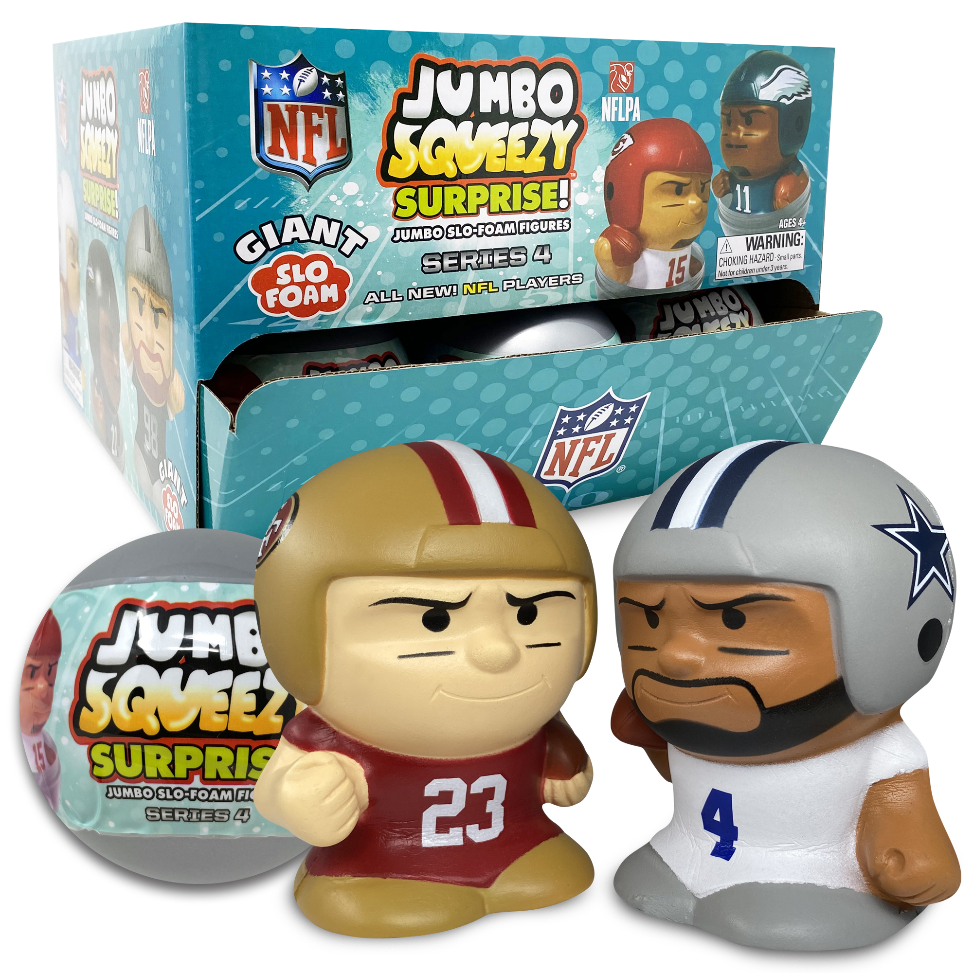 NFL Jumbo Squeezy Capsule Display 2025 - 18 ct