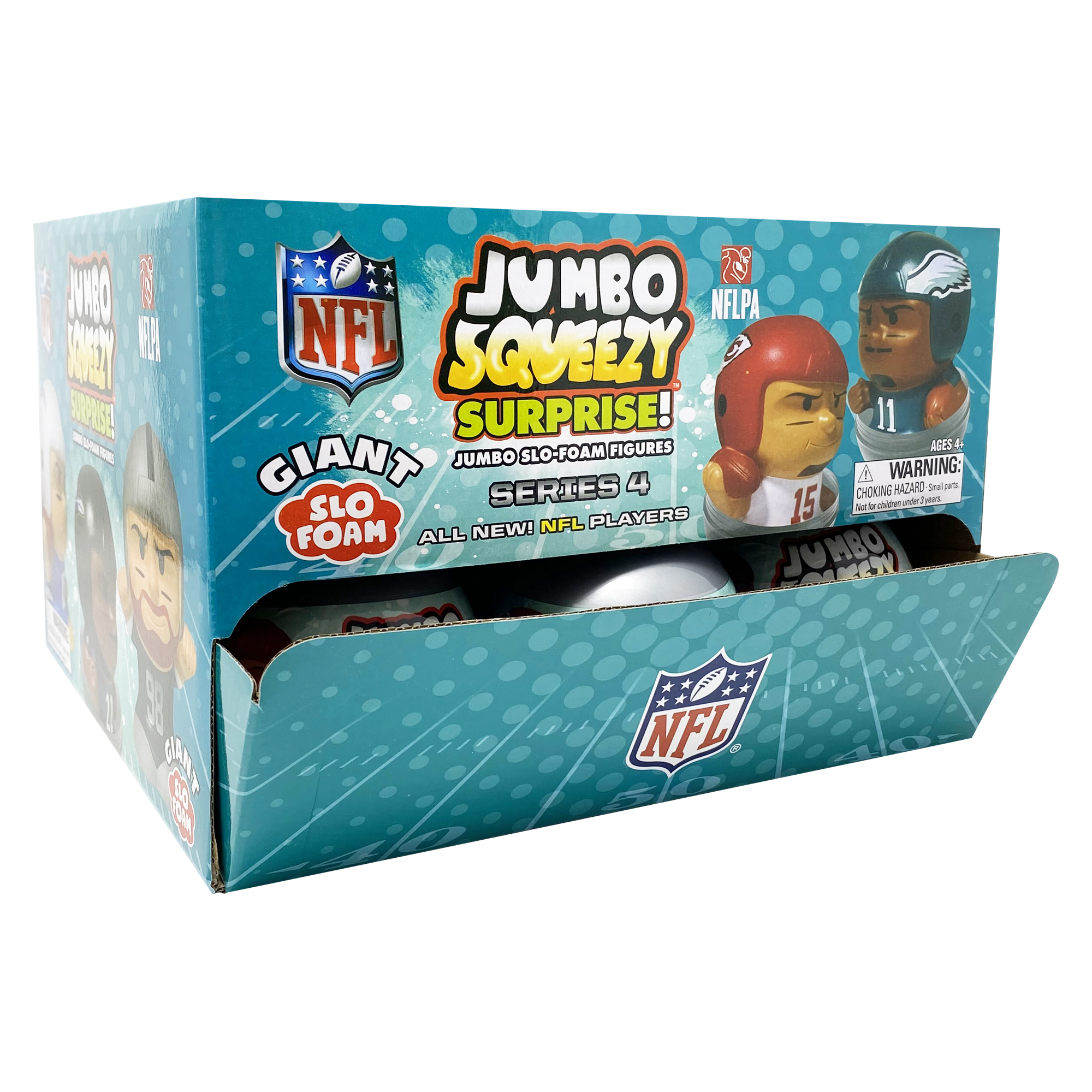 NFL Jumbo Squeezy Capsule Display 2027 - 18 ct