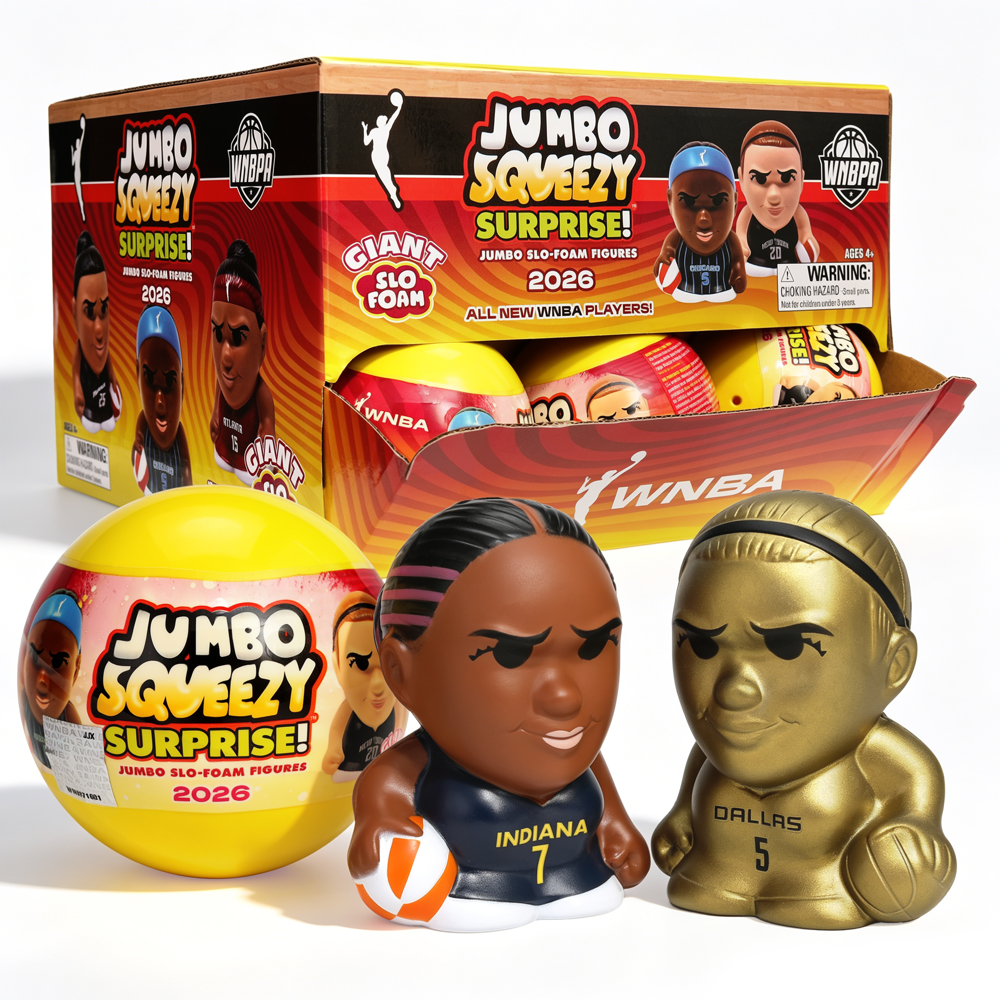 WNBA Jumbo Squeezy Capsule Display - 18 ct 2026