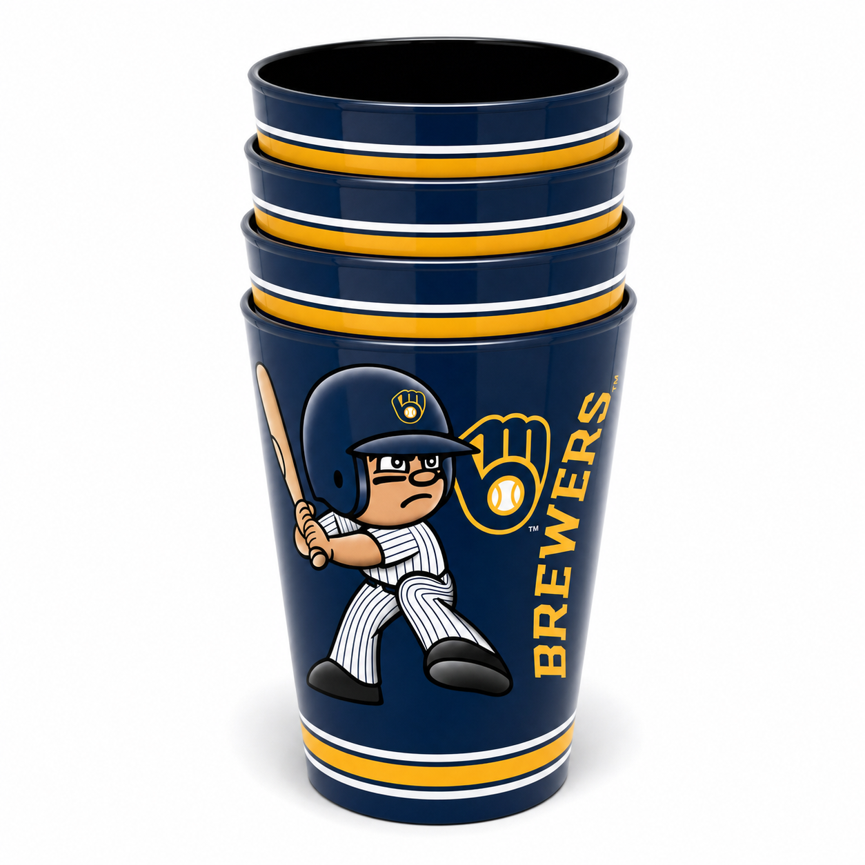 Milwaukee Brewers Party Cup 4-Pack