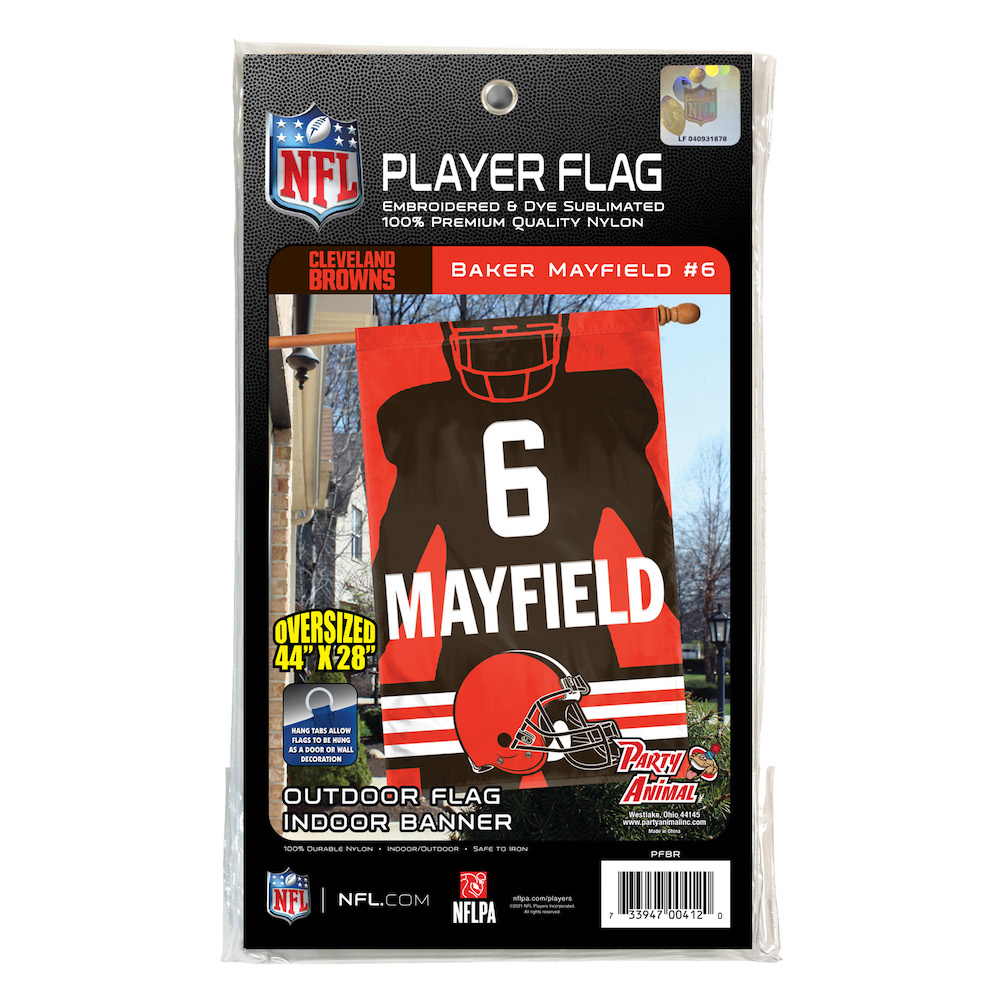 Baker Mayfield Silhouette Banner Flag