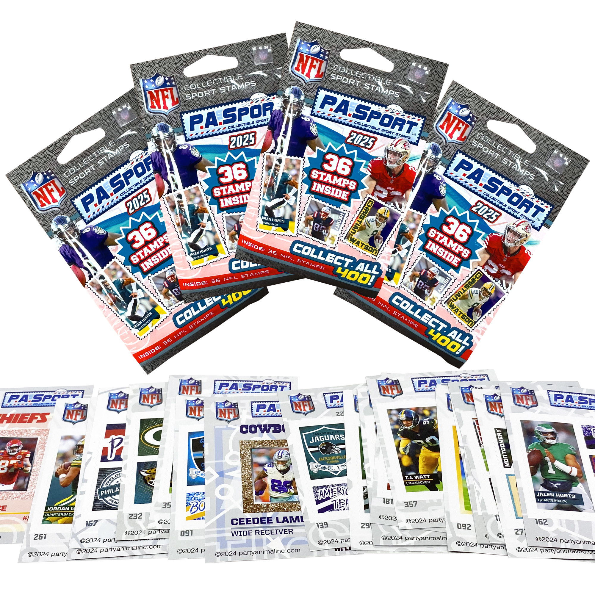 4 Blind Packs, P.A.Sport Stamps Series 3