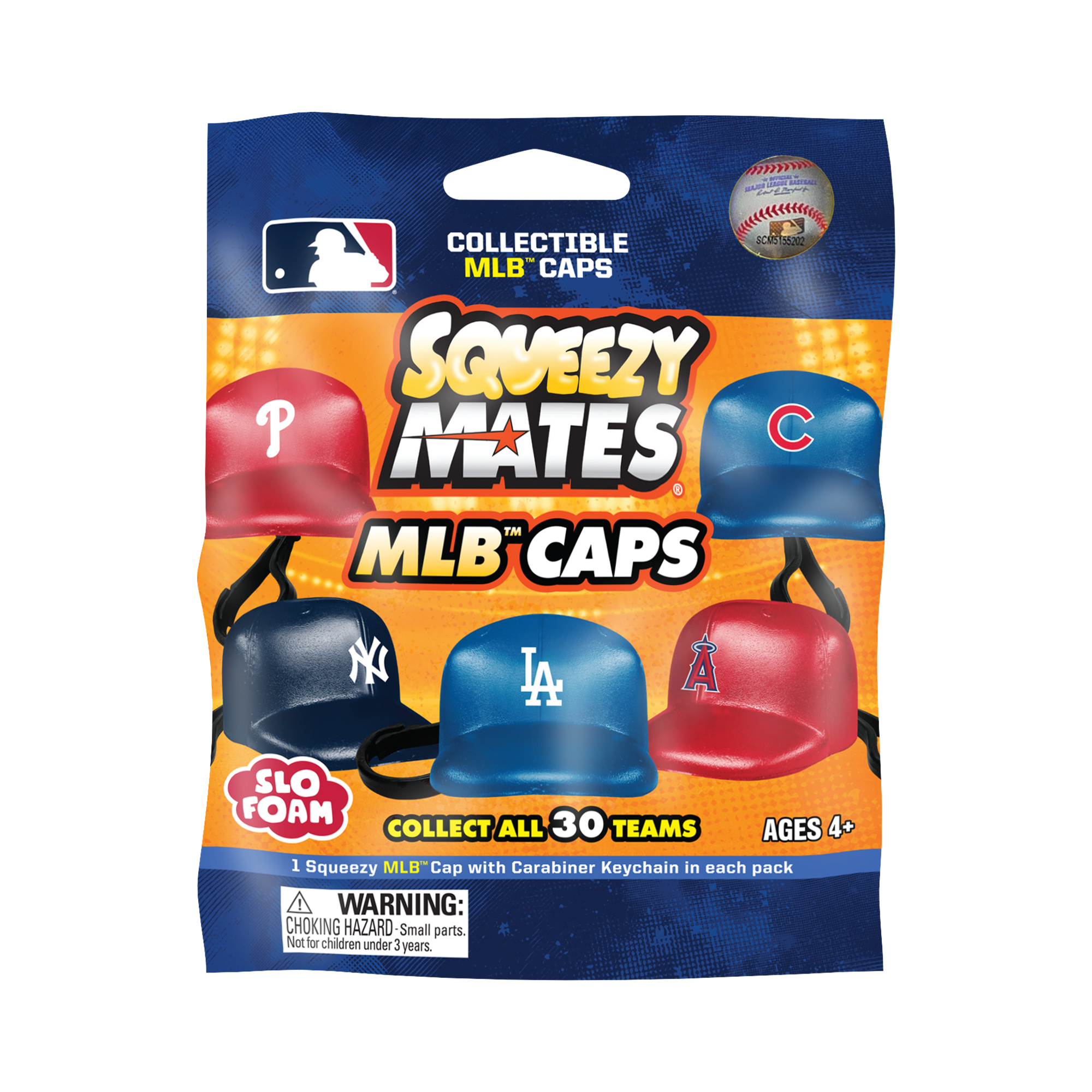 SqueezyMates MLB Hats Foil Bag