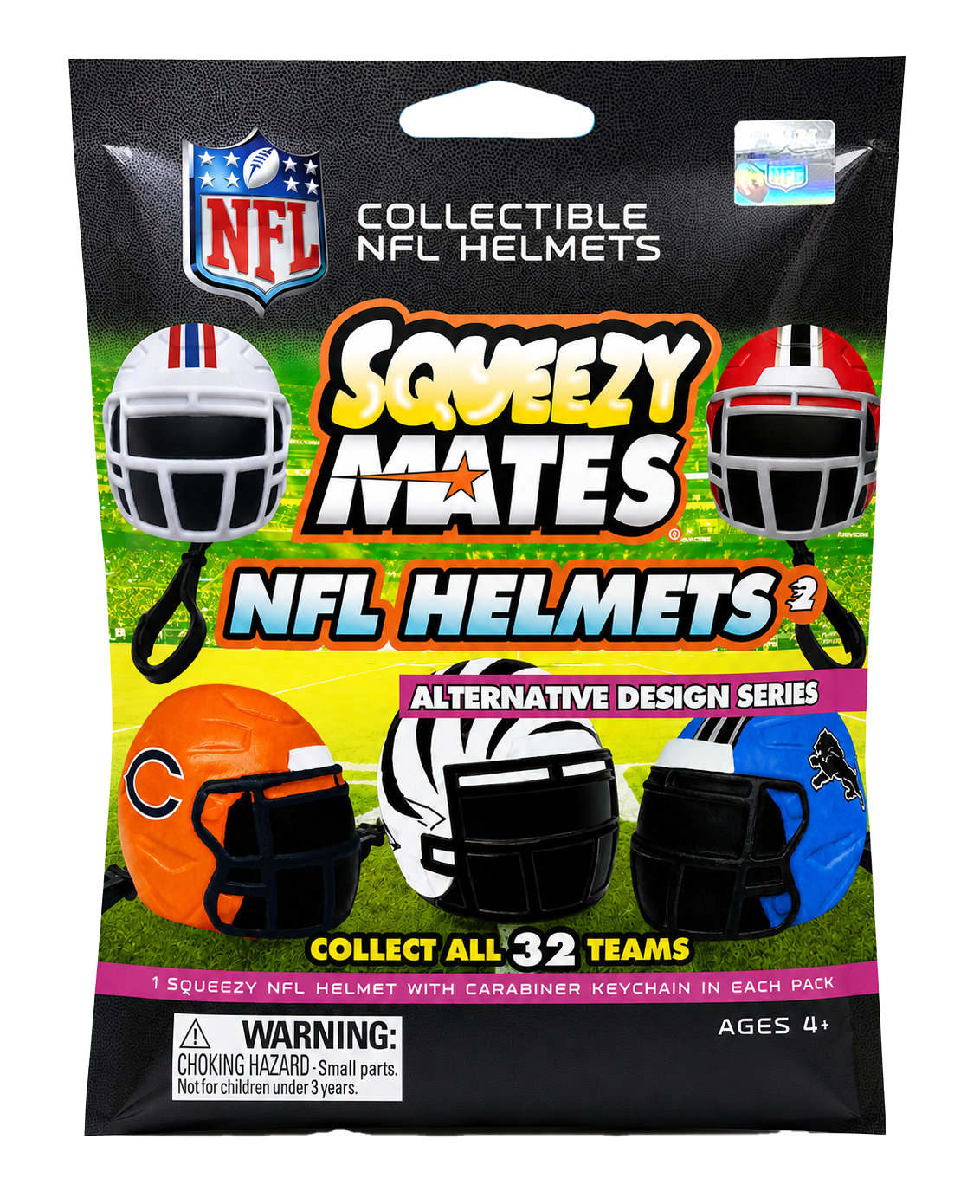 SqueezyMates Helmets Series 2 Foil Bag