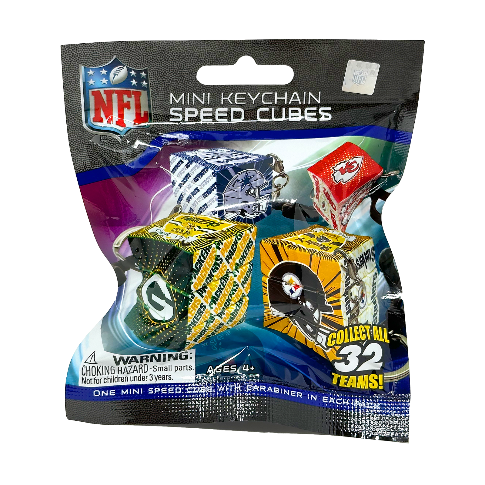 NFL Mini Speed Cube Foil Bag