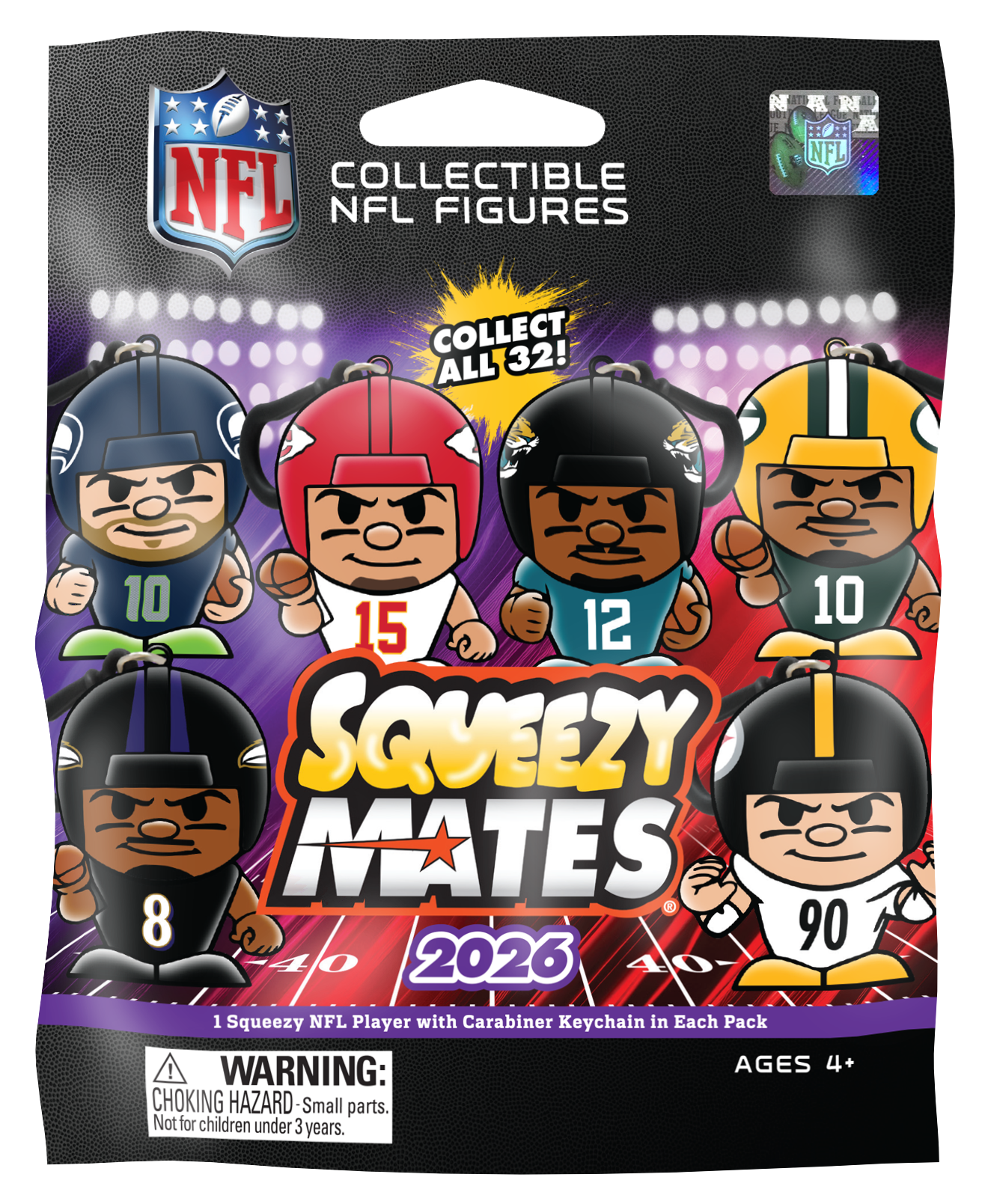 NFL SqueezyMates Polybagged 2026 24ct