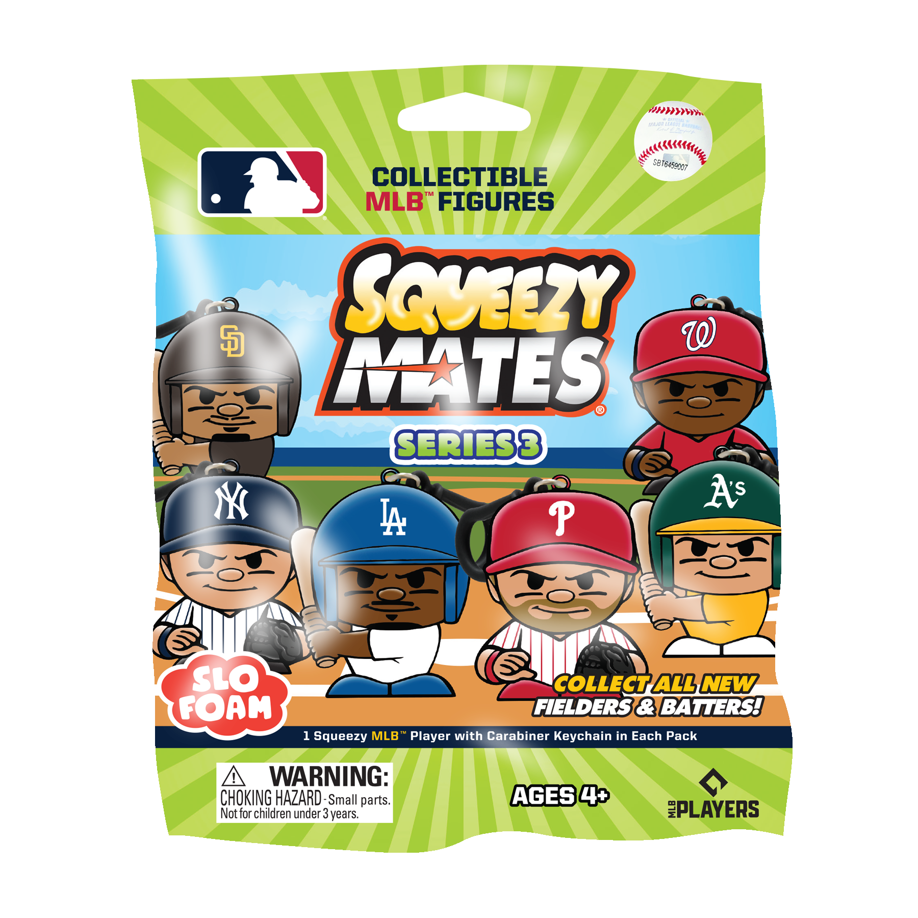 SqueezyMates MLB Foil Bag Series 3