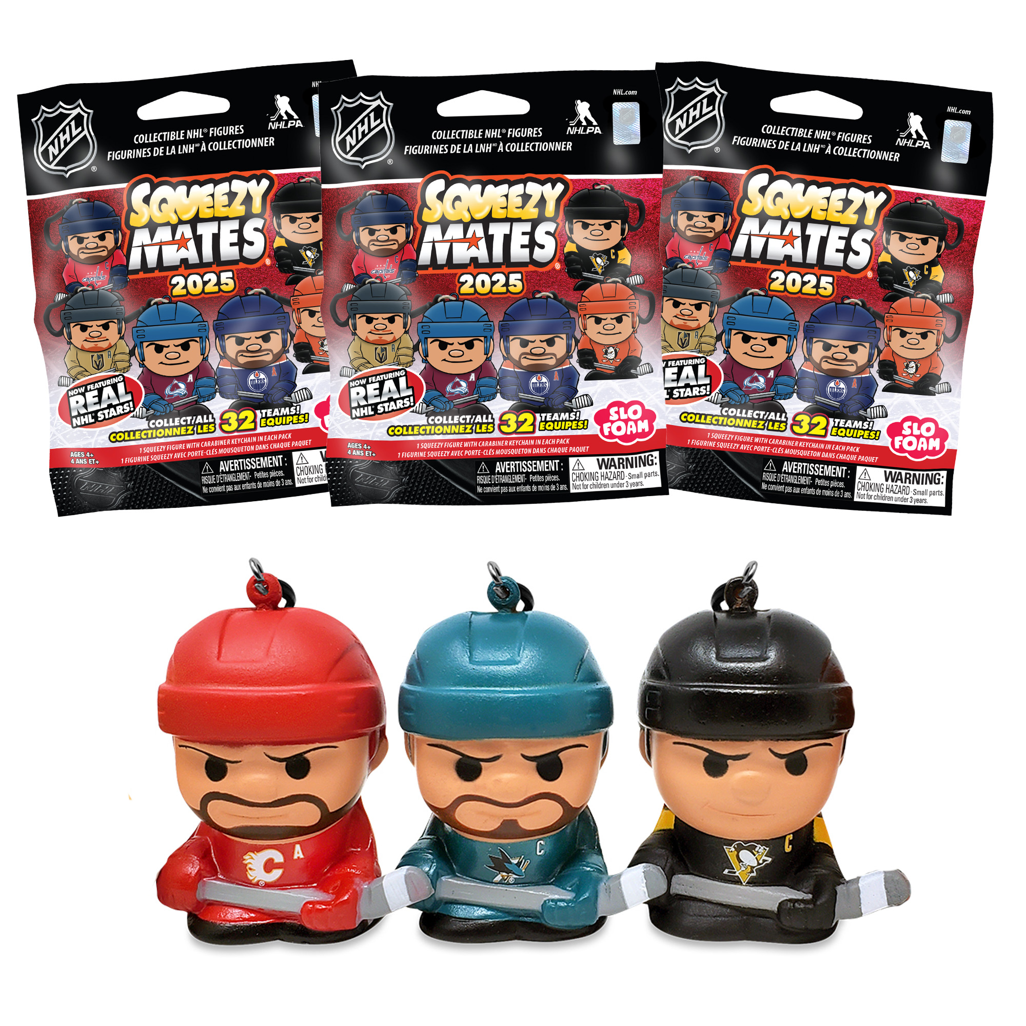 NHL SqueezyMates Series 5 Foil Bag 3 Pack