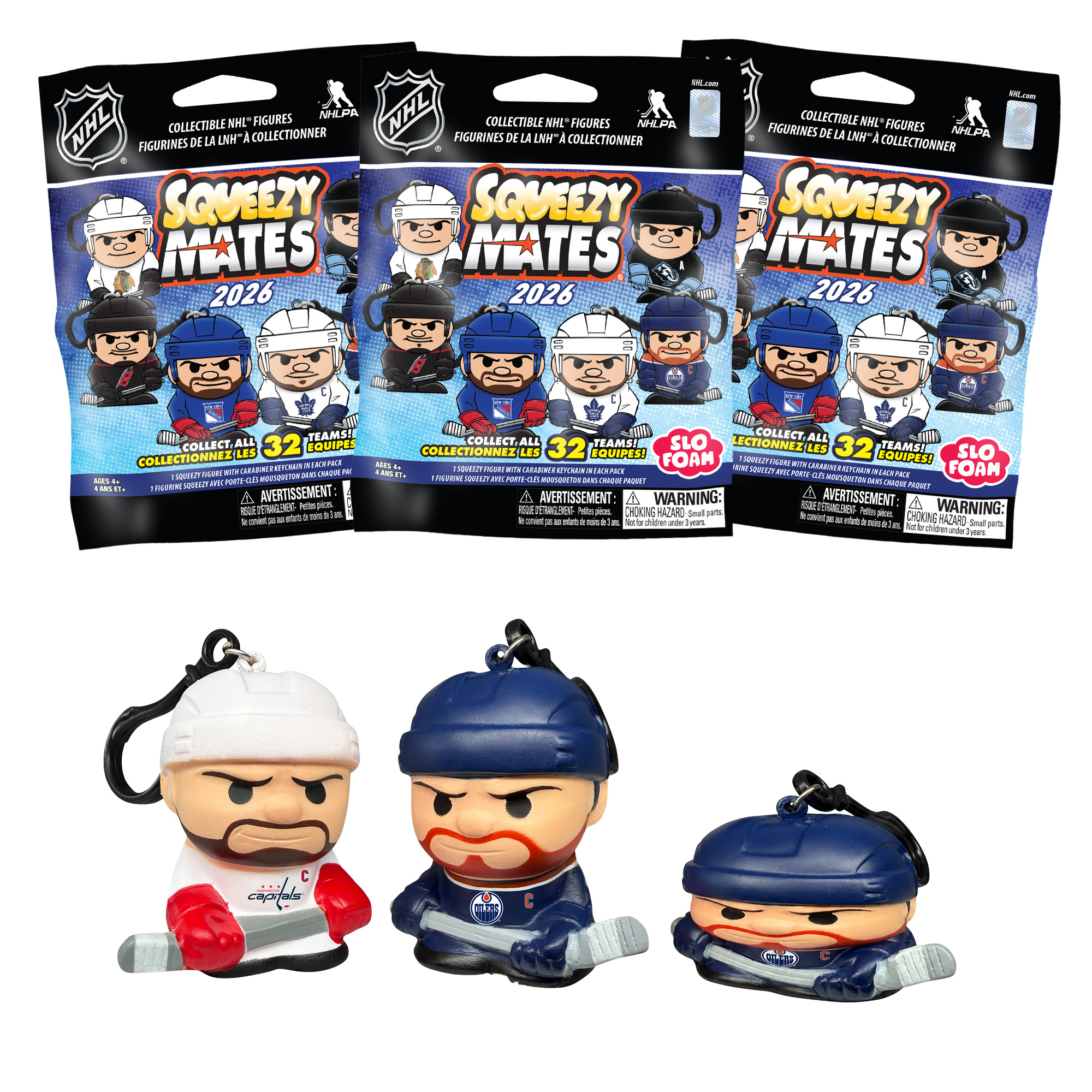 2026 NHL SqueezyMates Series 6 Foil Bag 3 Pack