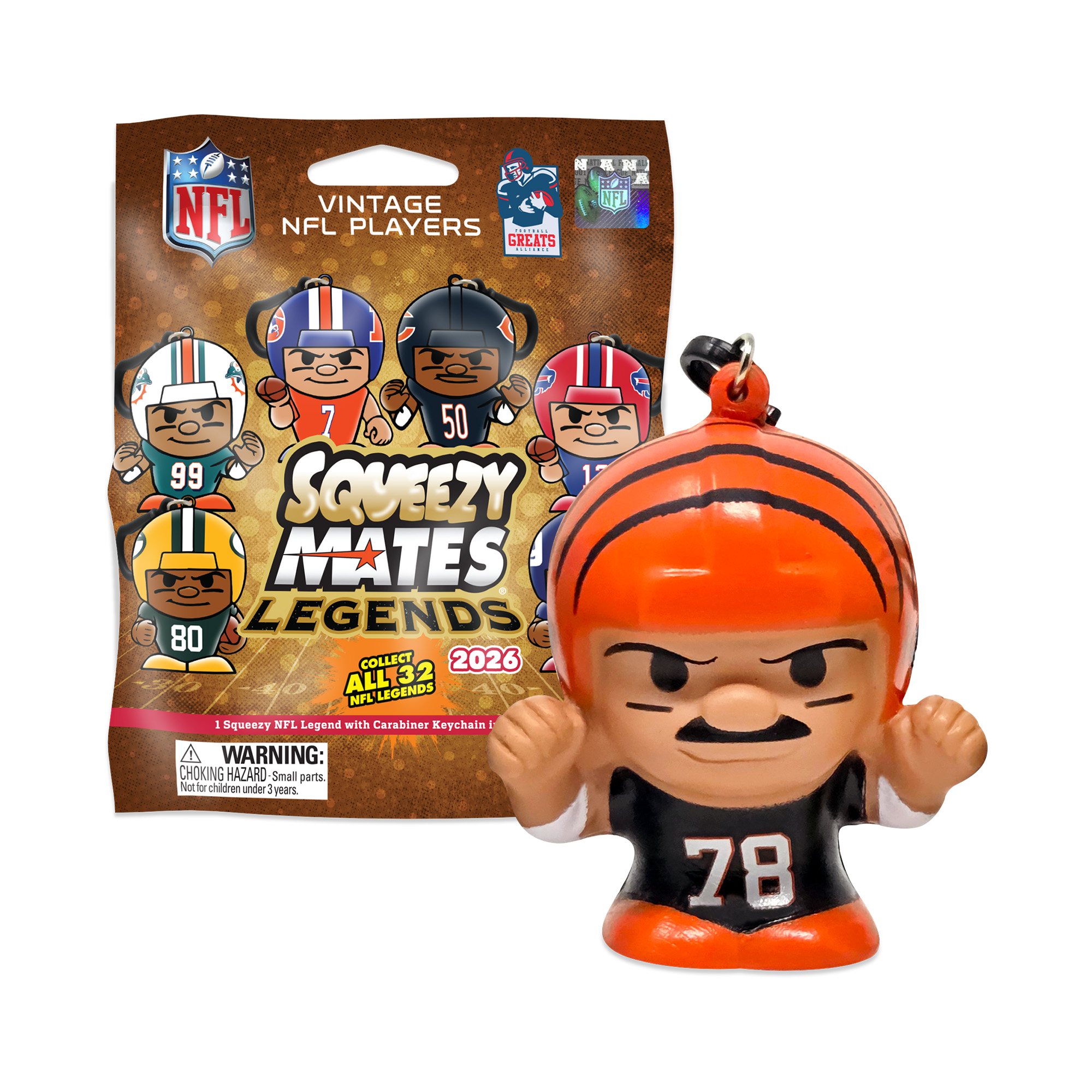 NFL SqueezyMates Legends Gravity Feed Display 2027