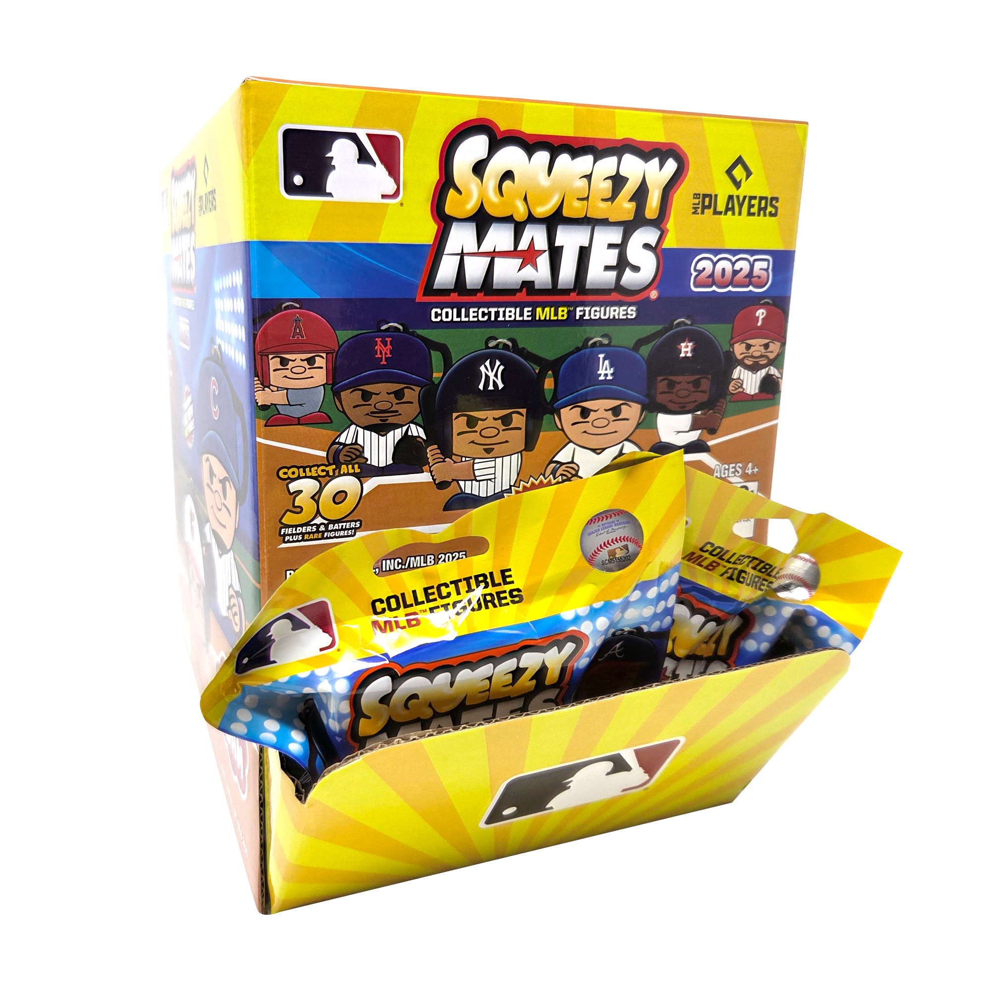 SqueezyMates MLB Gravity Feed Display Series 2025