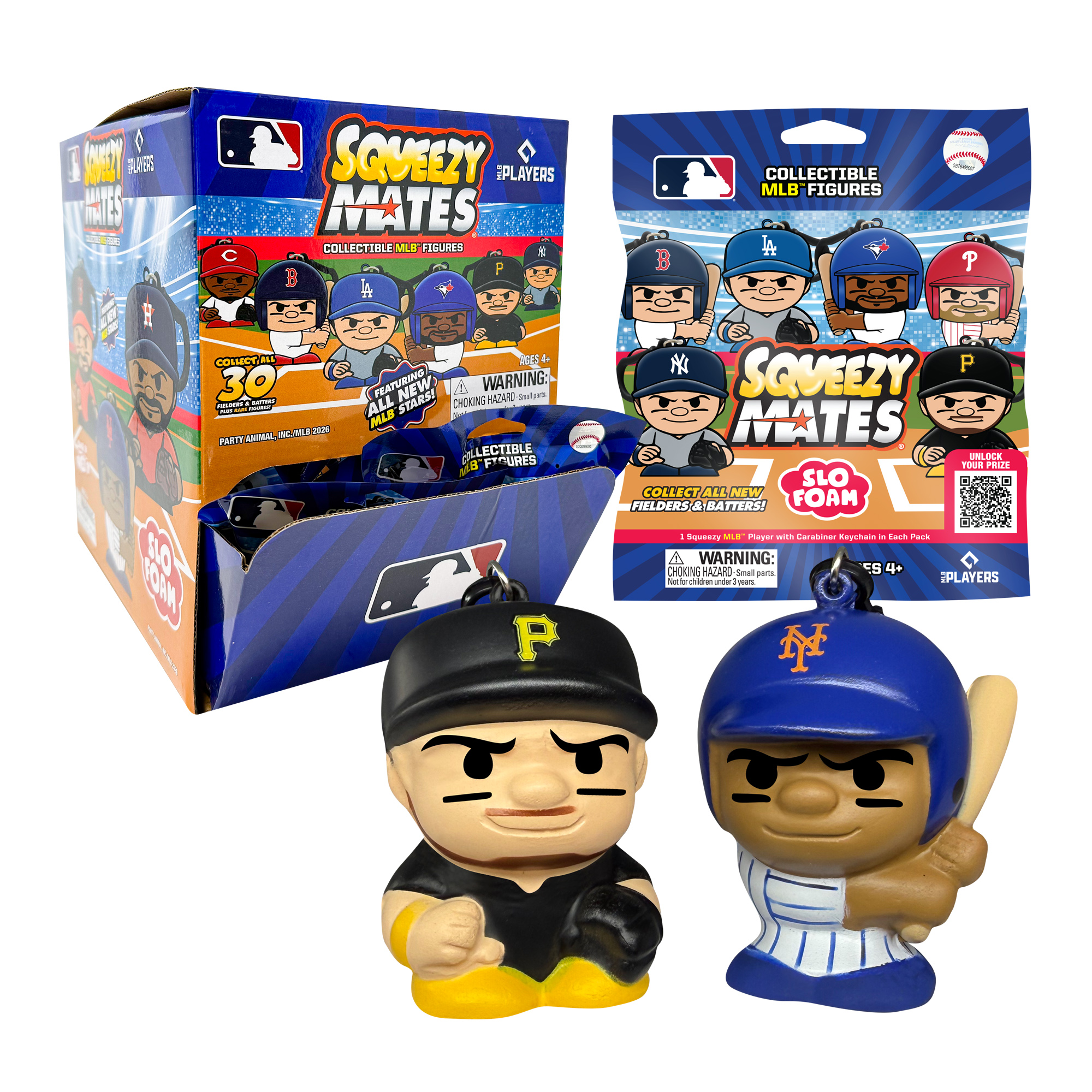 SqueezyMates MLB Gravity Feed Display Series 2026