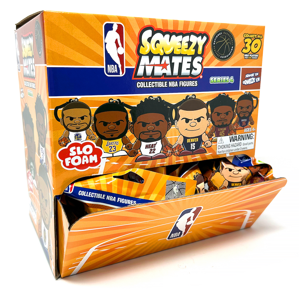 SqueezyMates NBA 2024 Gravity Feed Display