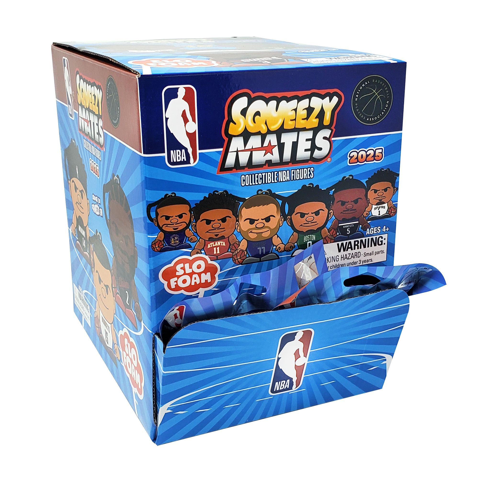 SqueezyMates NBA 2025 Gravity Feed Display
