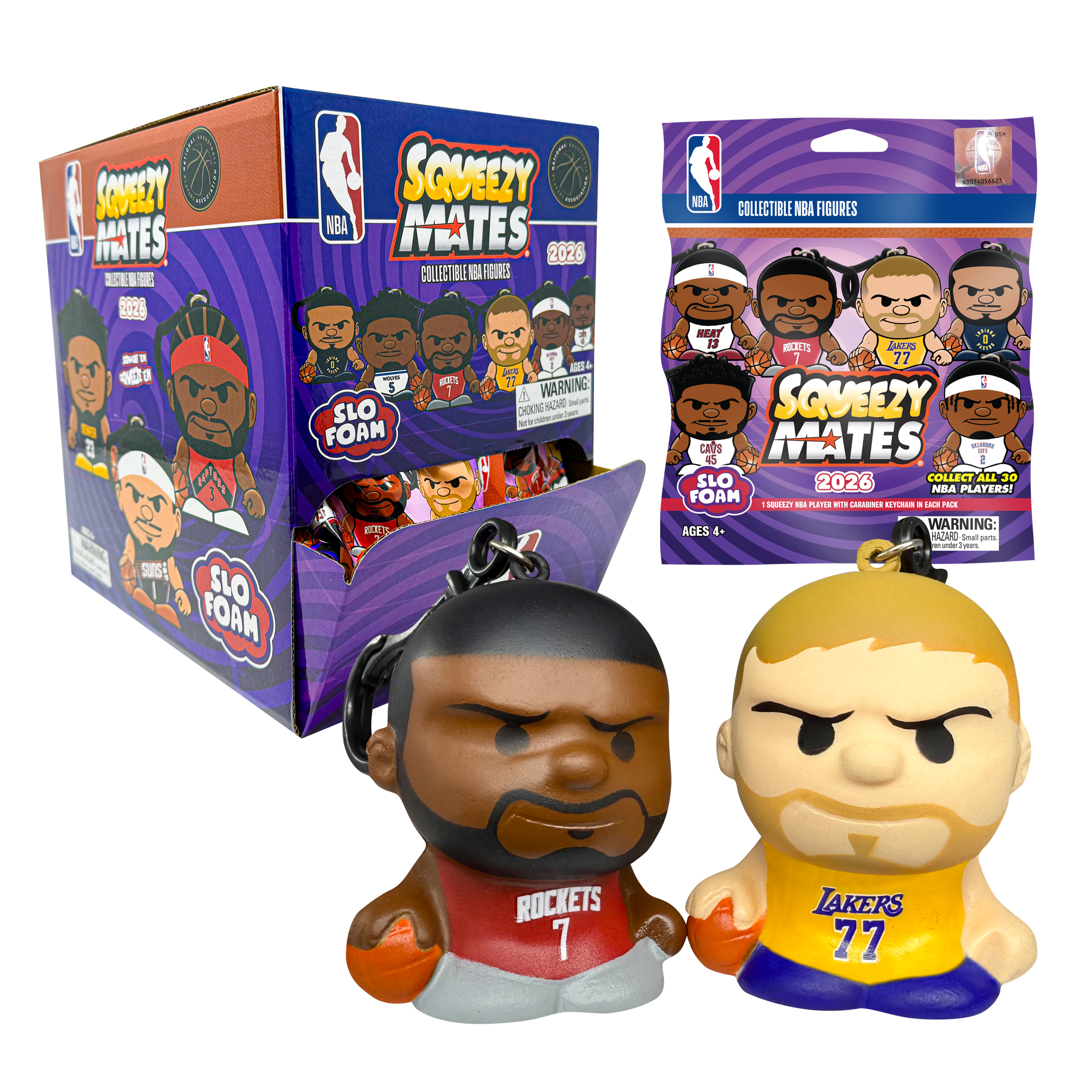 SqueezyMates NBA 2027 Gravity Feed Display - 24ct