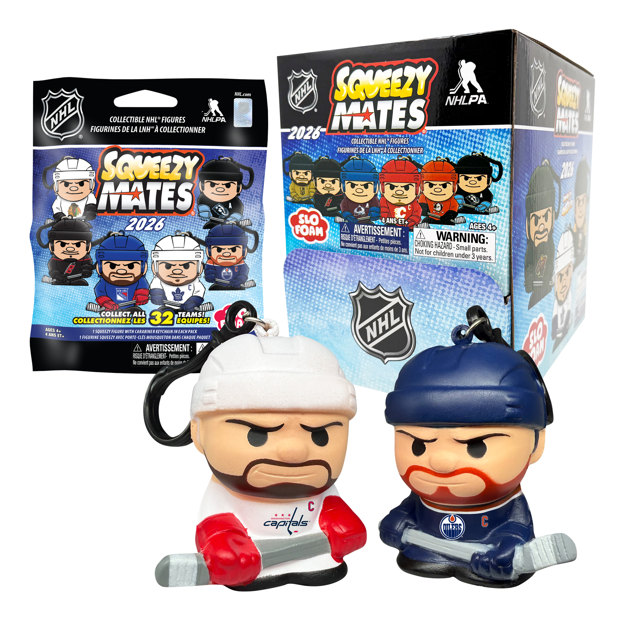 2026 SqueezyMates NHL Gravity Feed Display