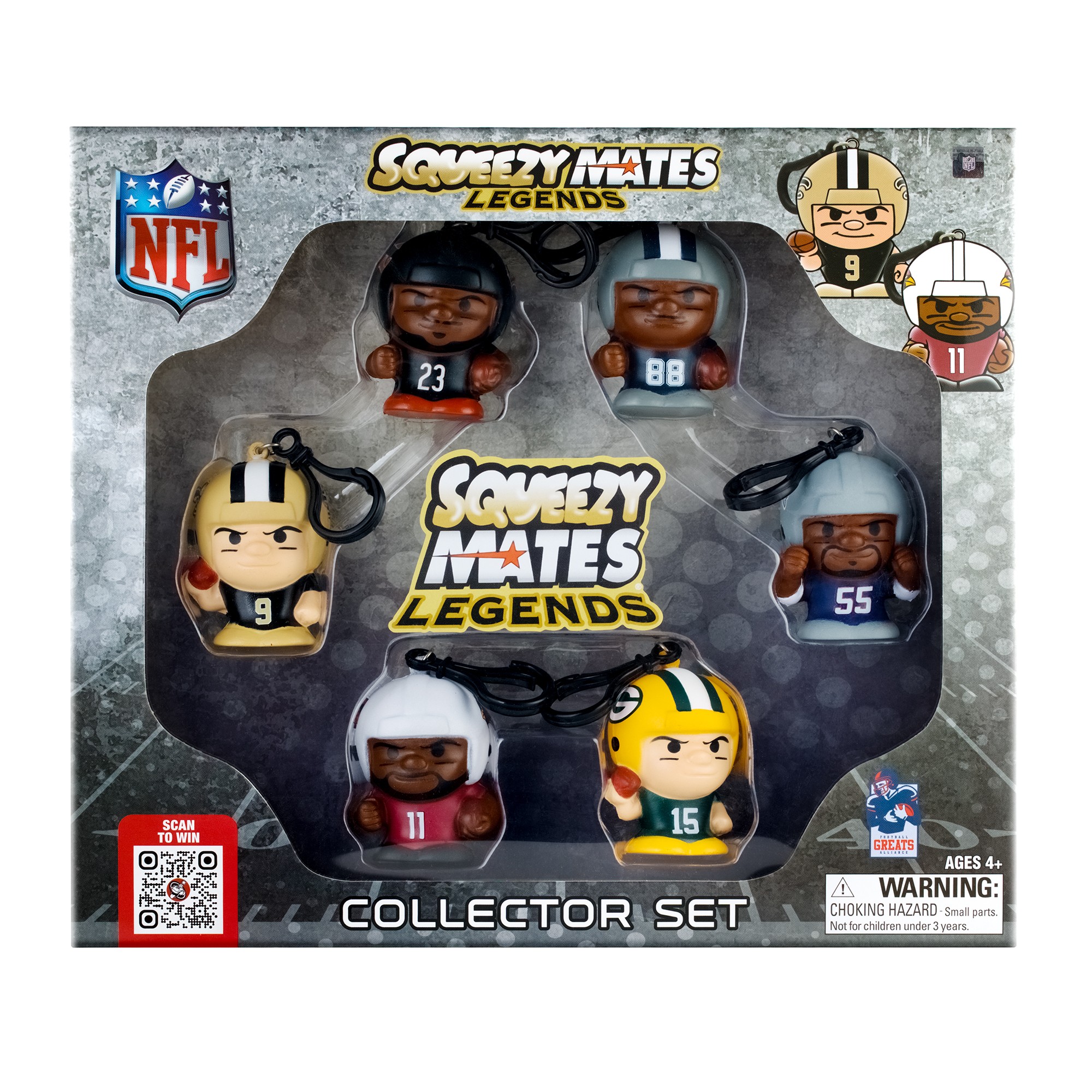 NFL SqueezyMates Legends 6-Figure Set 2027 | Party Animal