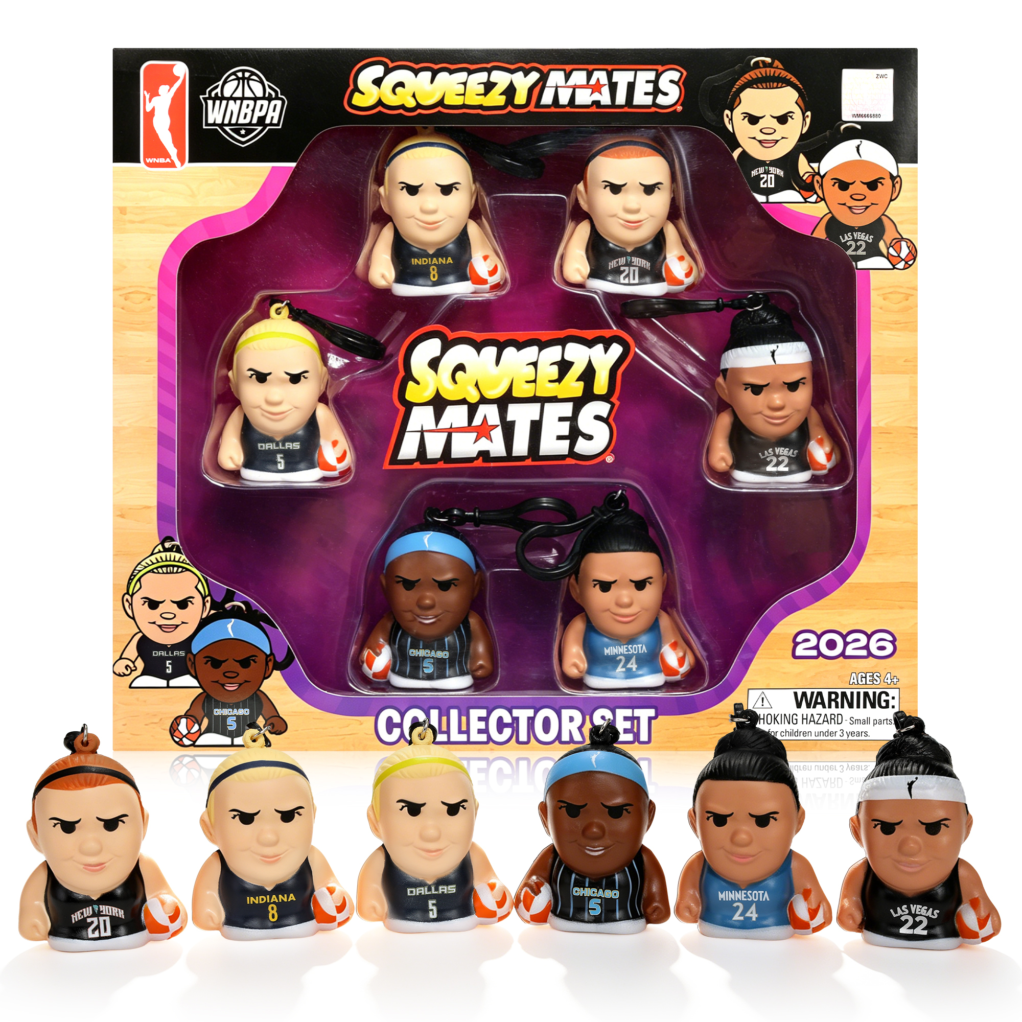 WNBA SqueezyMates 6-Figure Set 2026