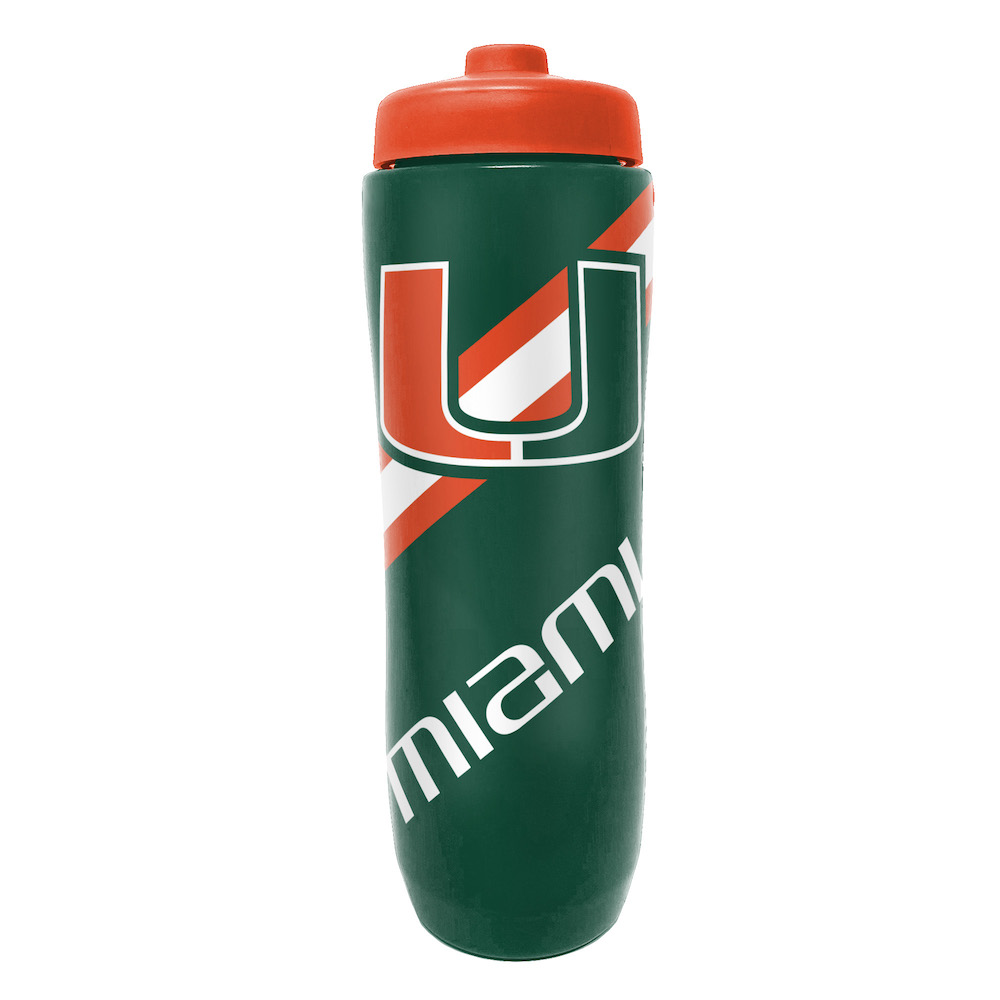 Miami Hurricanes Squeezy Water Bottle