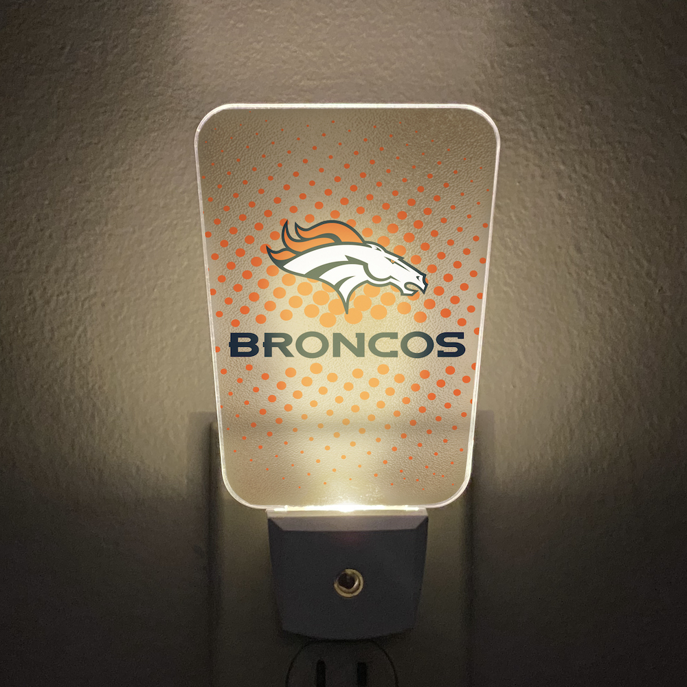Denver Broncos Team Frosted Night Light