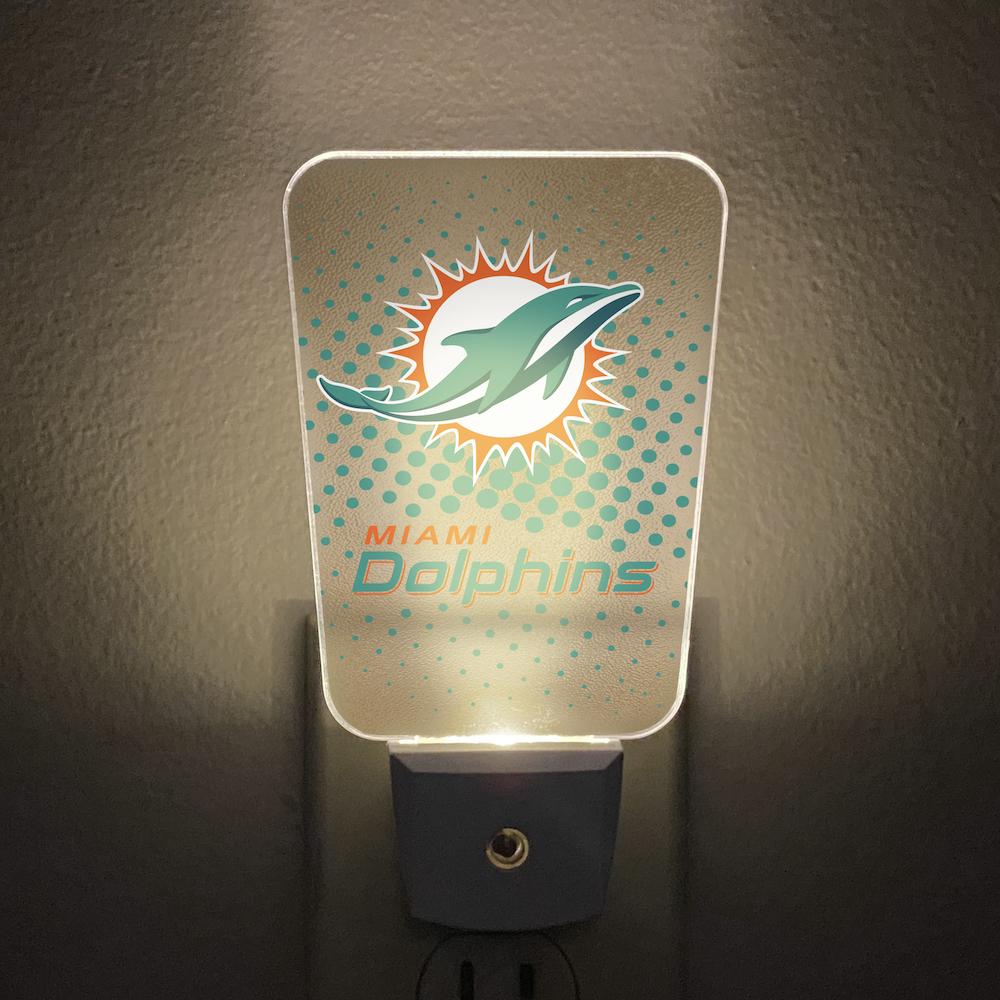 Miami Dolphins Team Frosted Night Light