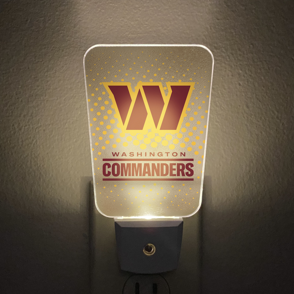 Washington Commanders Frosted Night Light