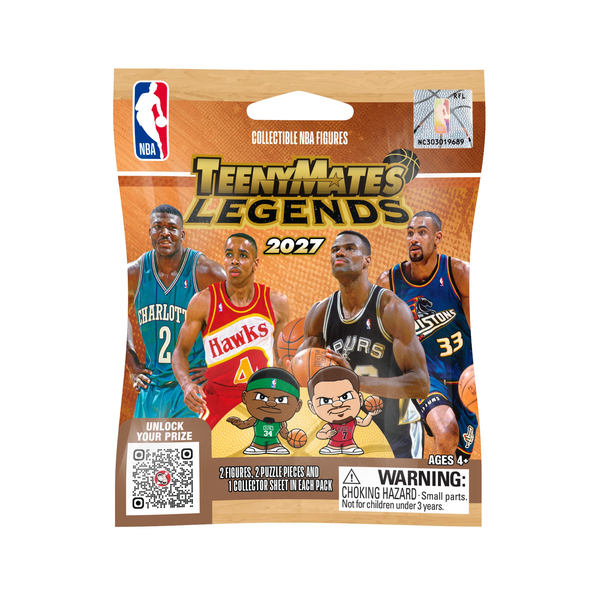 TeenyMates NBA Legends Series 2027 Foil Bag | Party Animal
