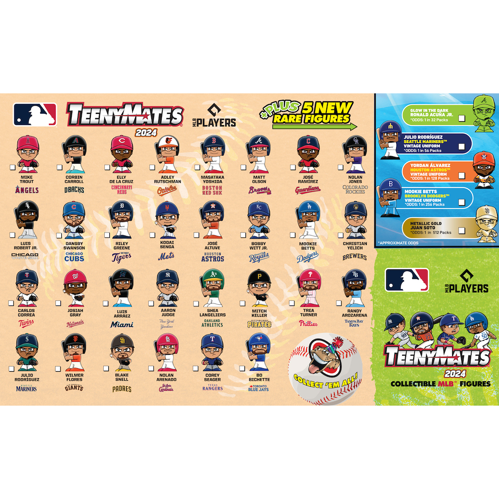 TeenyMates MLB S2024 4-Pack Bundle