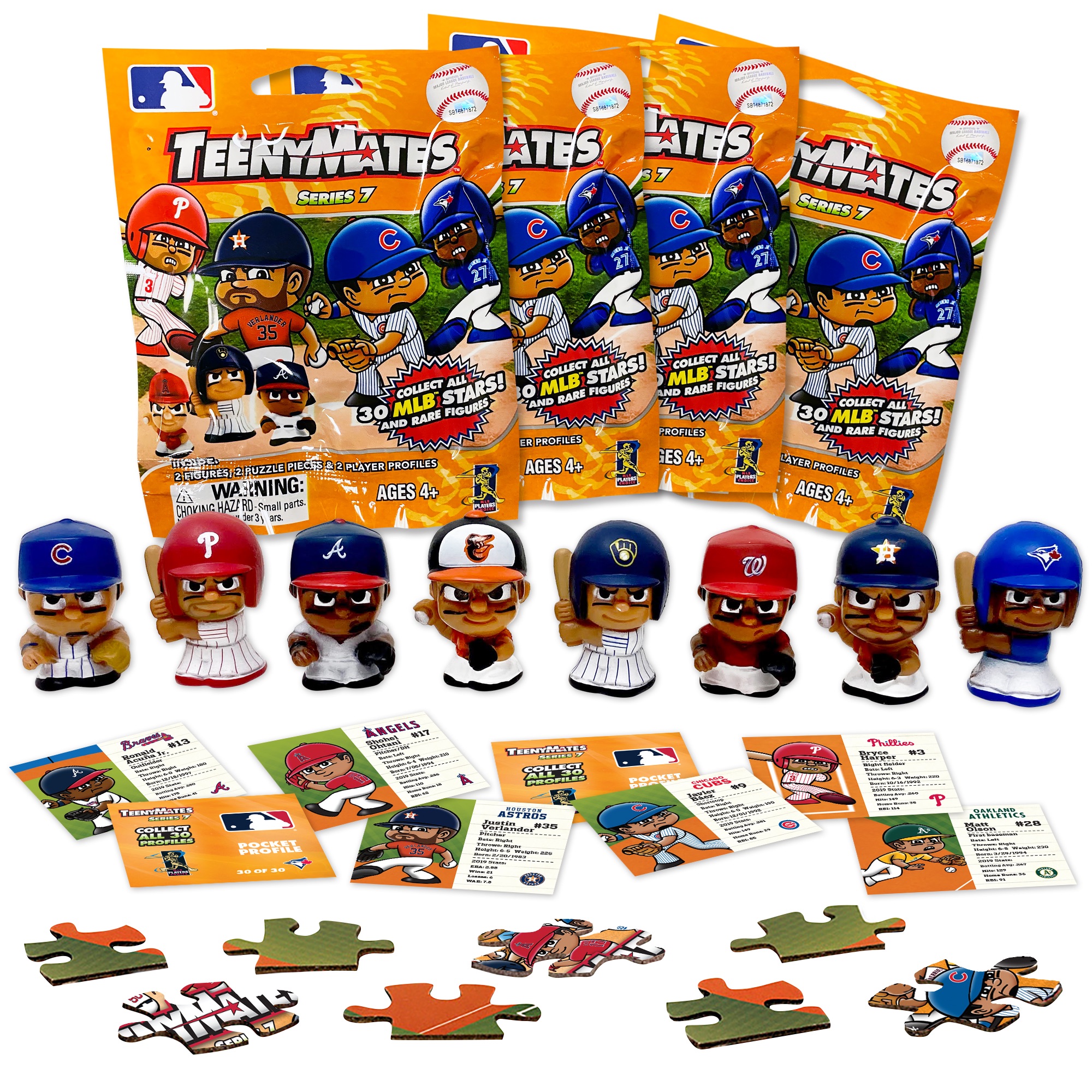 TeenyMates MLB Series 7, 4-Pack Bundle