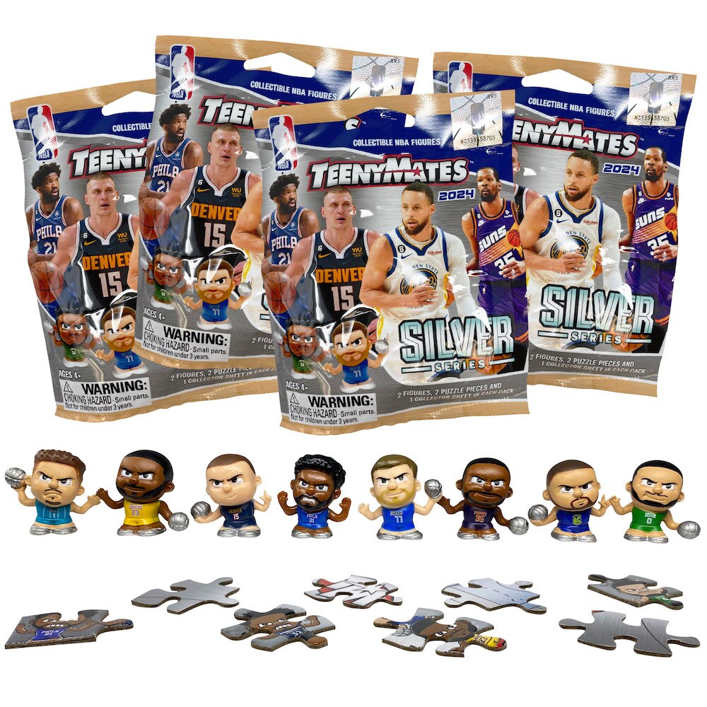 TeenyMates NBA Series 9 Foil Bag 4 Pack