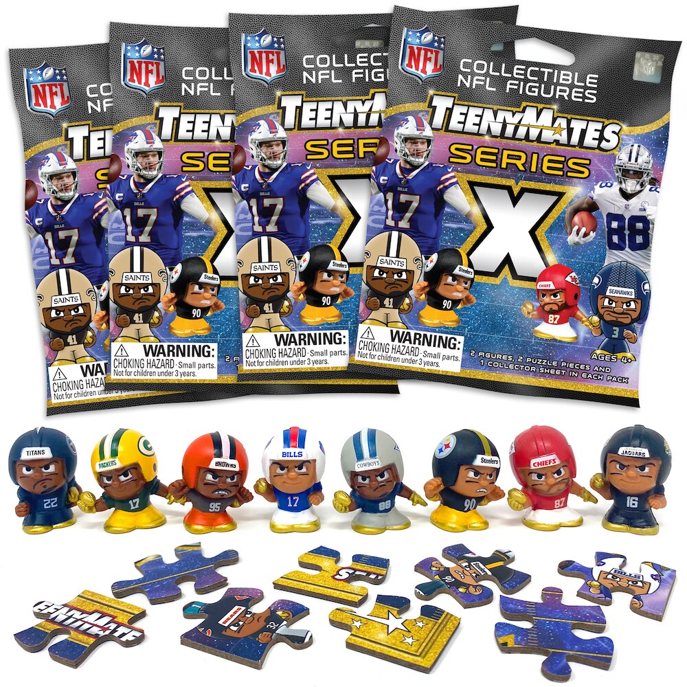 NFL TeenyMates Series X 4-Pack Bundle