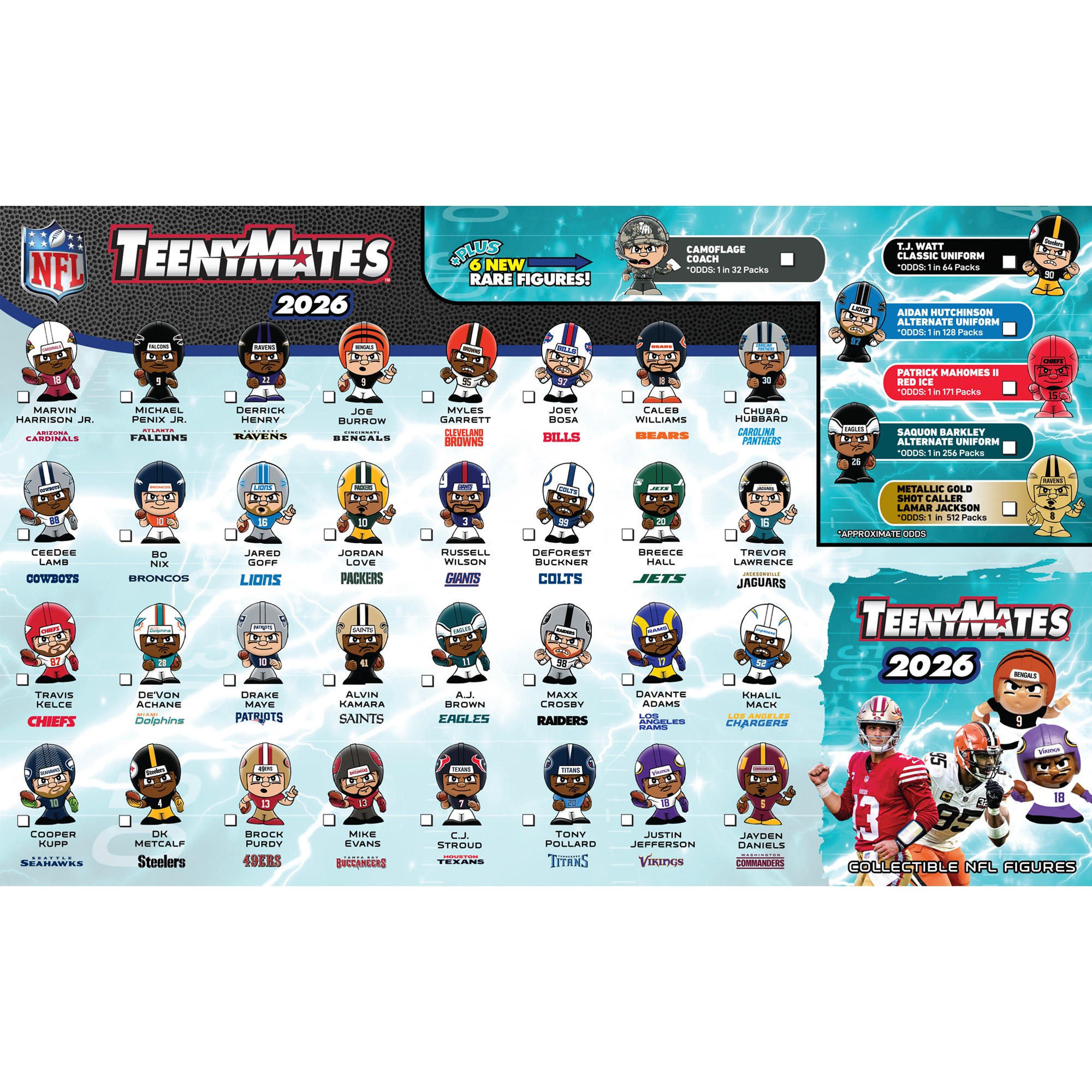 TeenyMates NFL Series 2026 Foil Bag | Party Animal