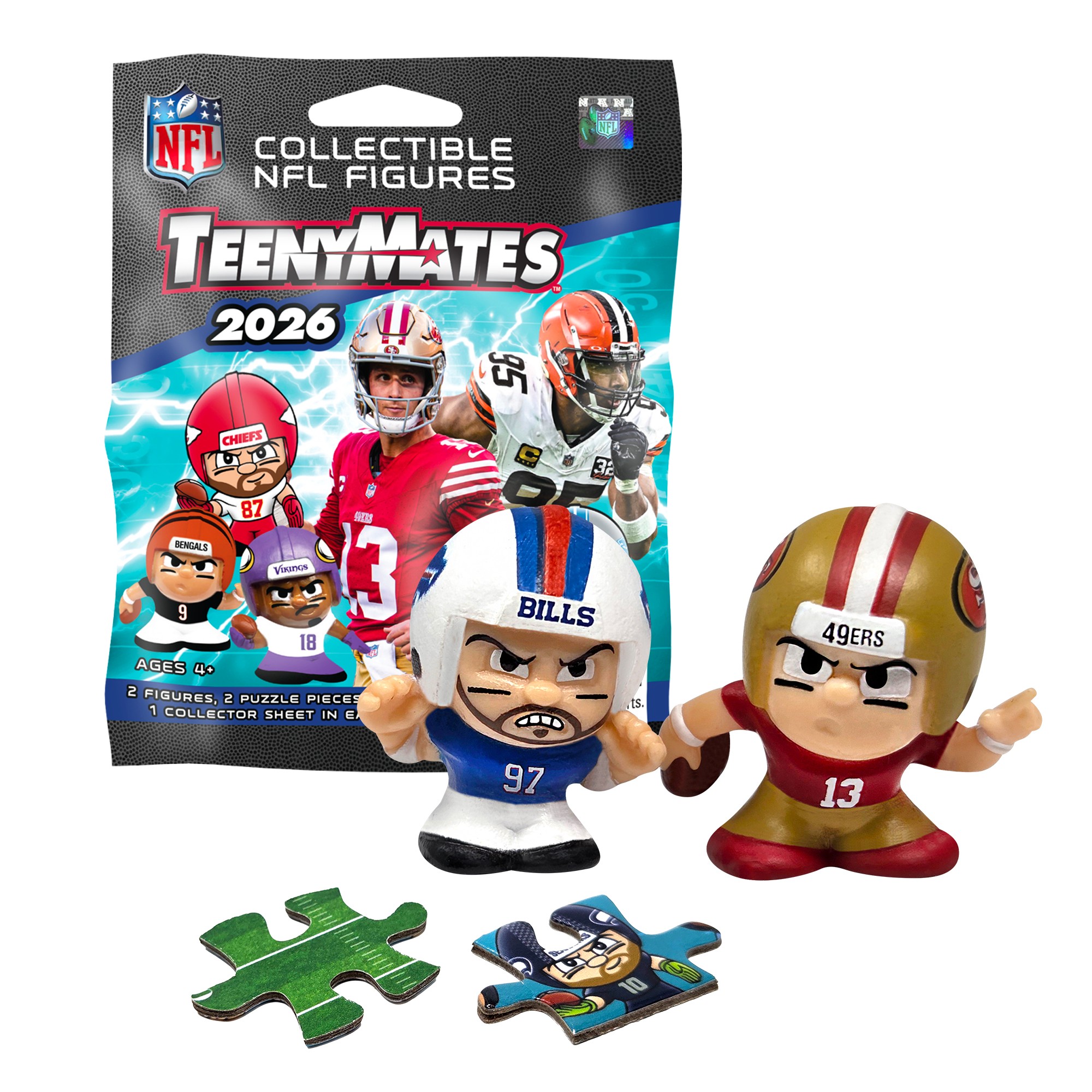 TeenyMates NFL Series 2026 Foil Bag | Party Animal