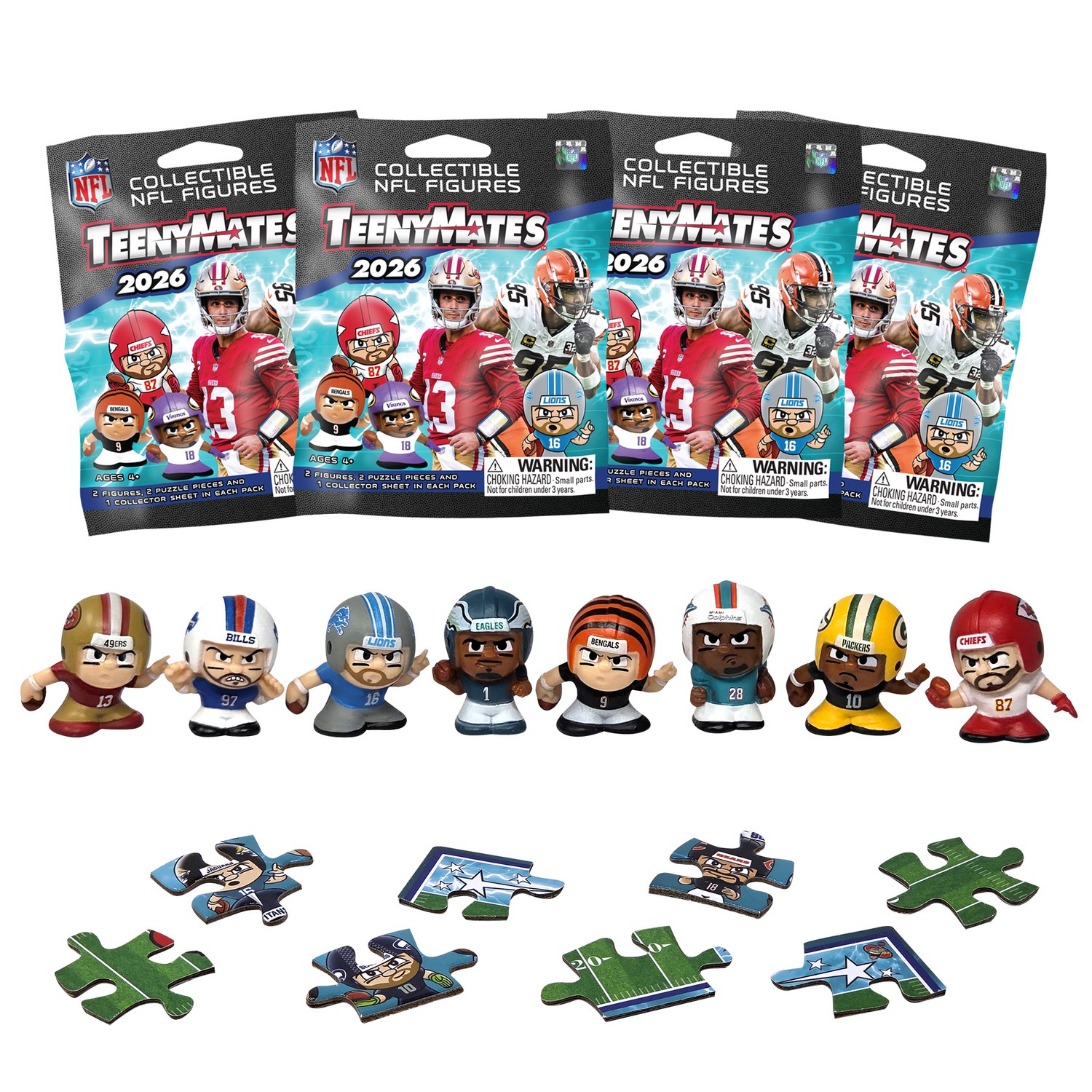 TeenyMates NFL 2026 4-Pack Bundle